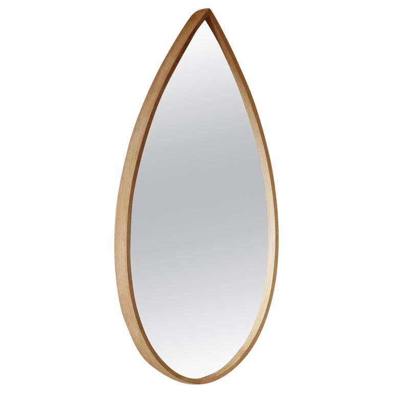 Organic Mirror, Wooden Steam-Bent Wall Mirror by Soo Joo For Sale