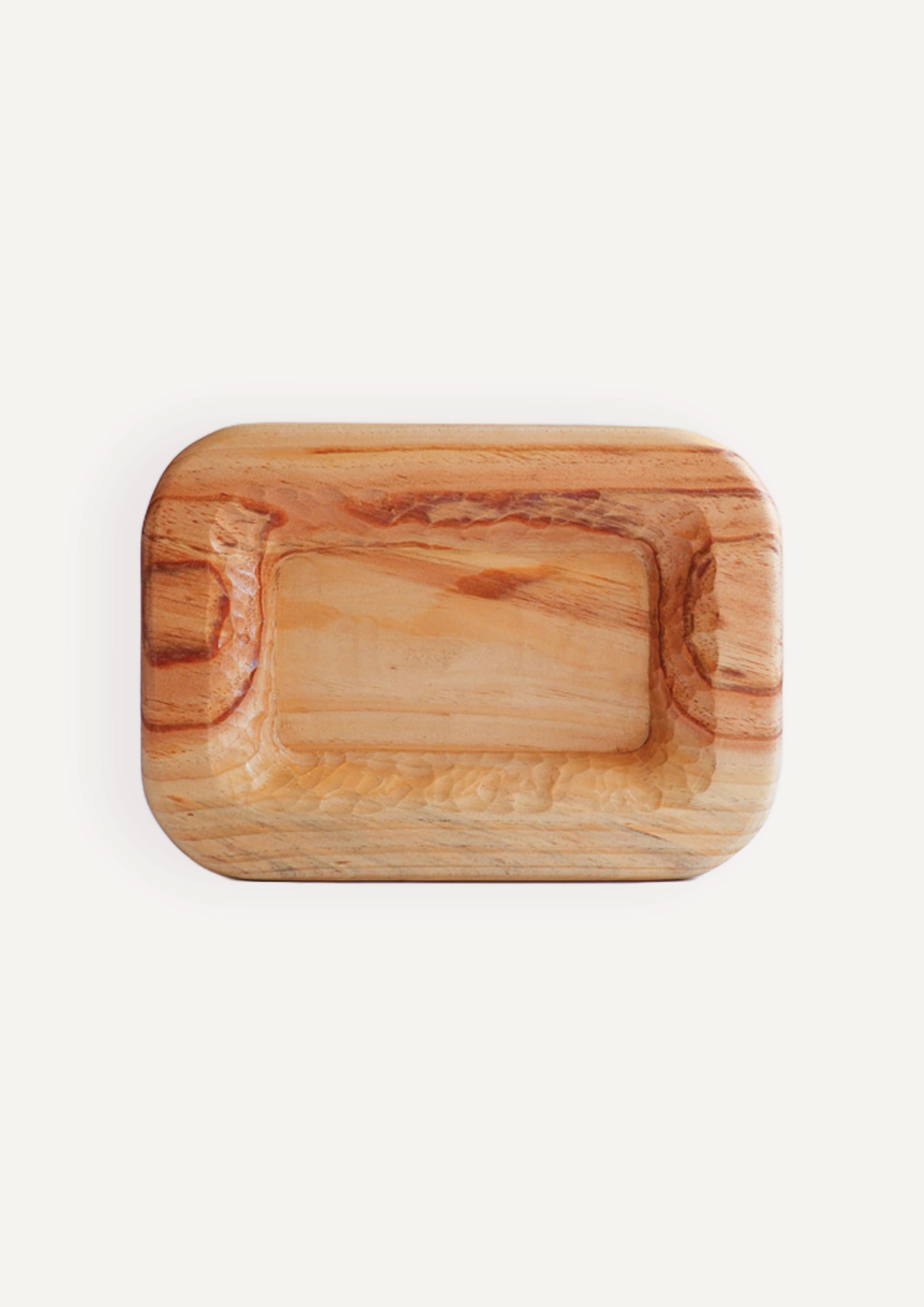 Woodwork ORGANIC basket, pine wood, Handmade in France For Sale
