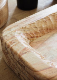 ORGANIC basket, pine wood, Handmade in France