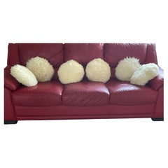 Organic Modern 5 S Lamb skin  Fur Round Pillows