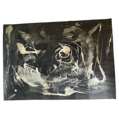 Organic Modern Abstract Art on Paper Painting