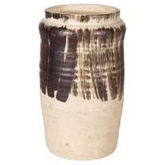 Organic Modern Abstract Graphic Vase, American Studio Art Pottery, 1972