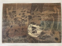 Organic Modern Abstract Mixed Media Painting on Paper, Austria, 1990s