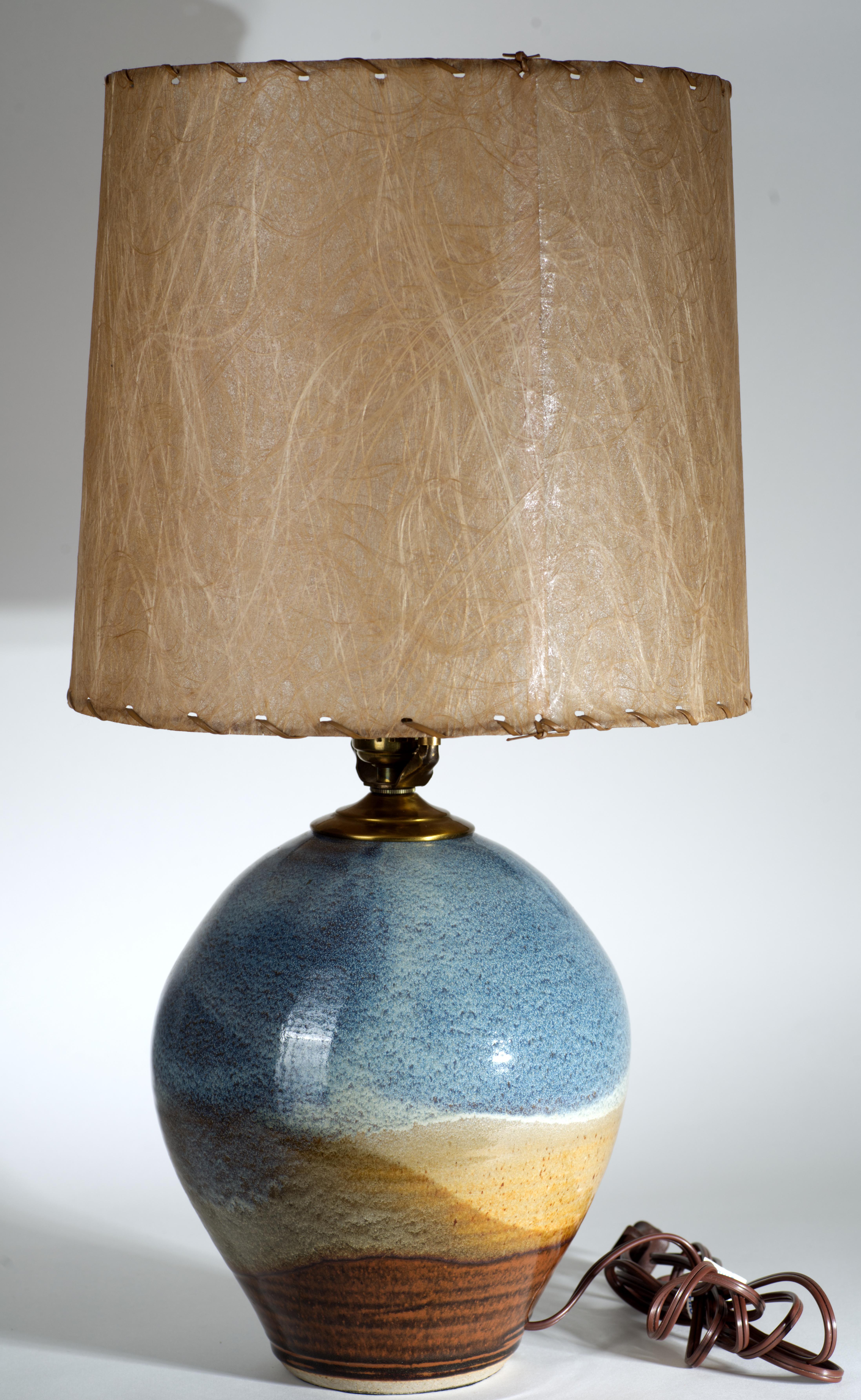 Lampe de table d'appoint organique, American Art Studio Pottery en vente 3