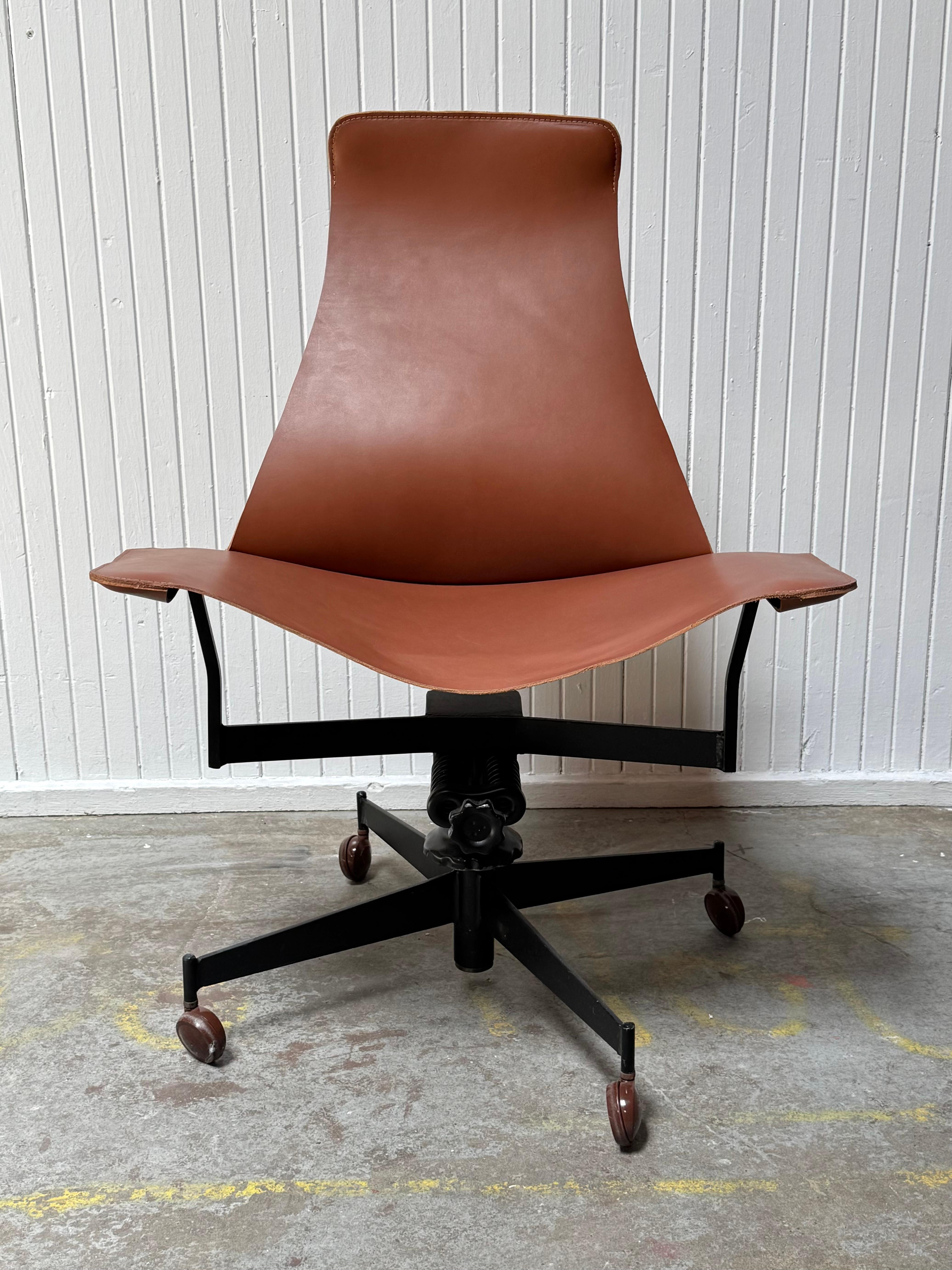 Americano Organic Modern Adjustable Office / Home Sling Chair by William Katavolos in vendita
