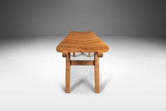 Organic Modern "Aligné" Slatted Bench in Solid Ambrosia Maple by Mark Leblanc