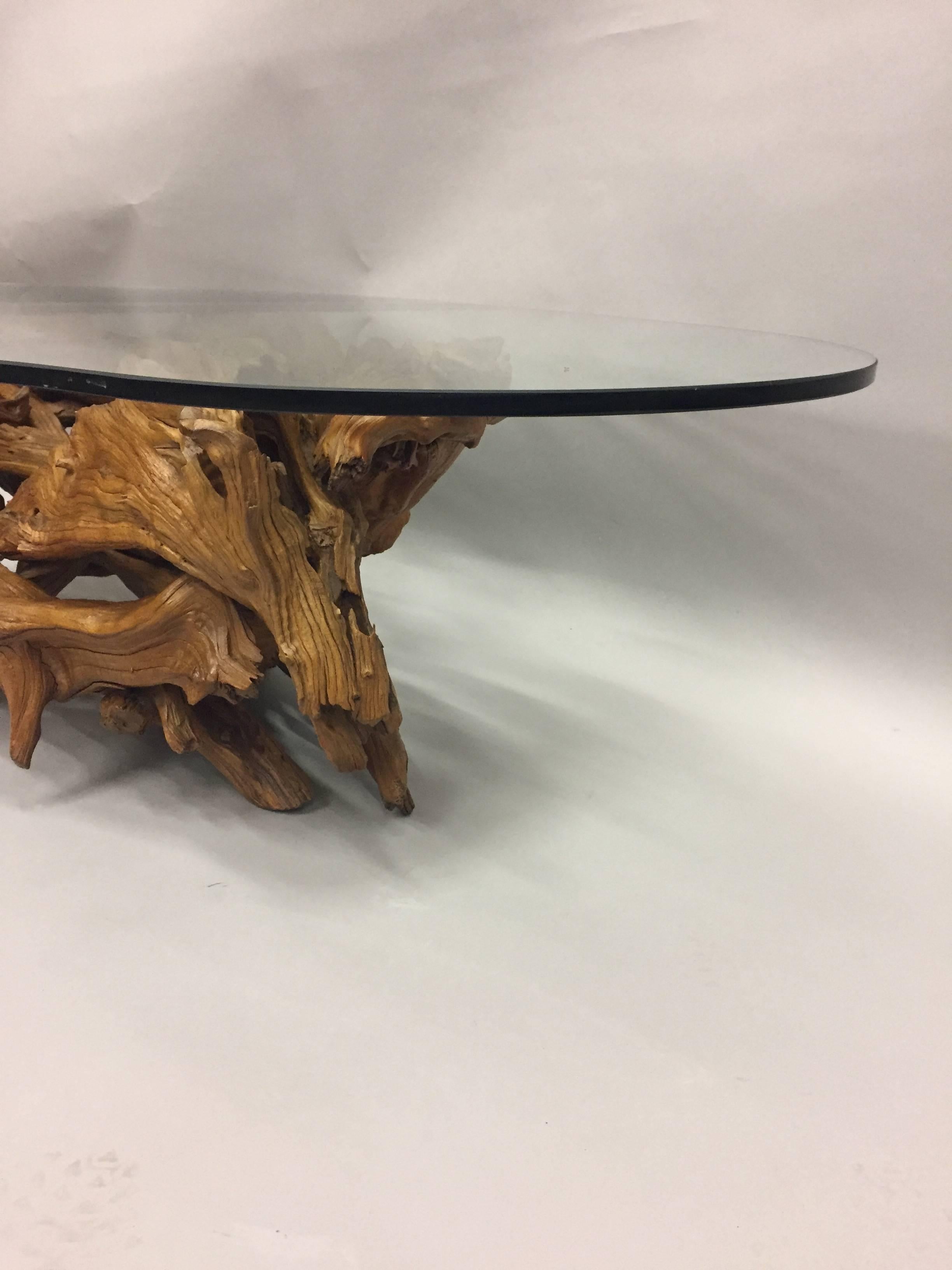 root wood coffee table