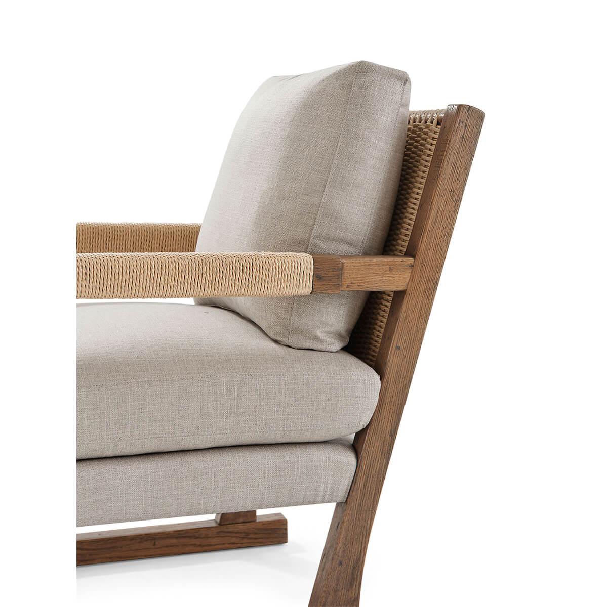 Oak Organic Modern Armchair