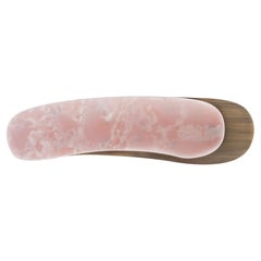 Modern Armona Stone Coffee Table, Pink Onyx, Handmade in Portugal by Greenapple