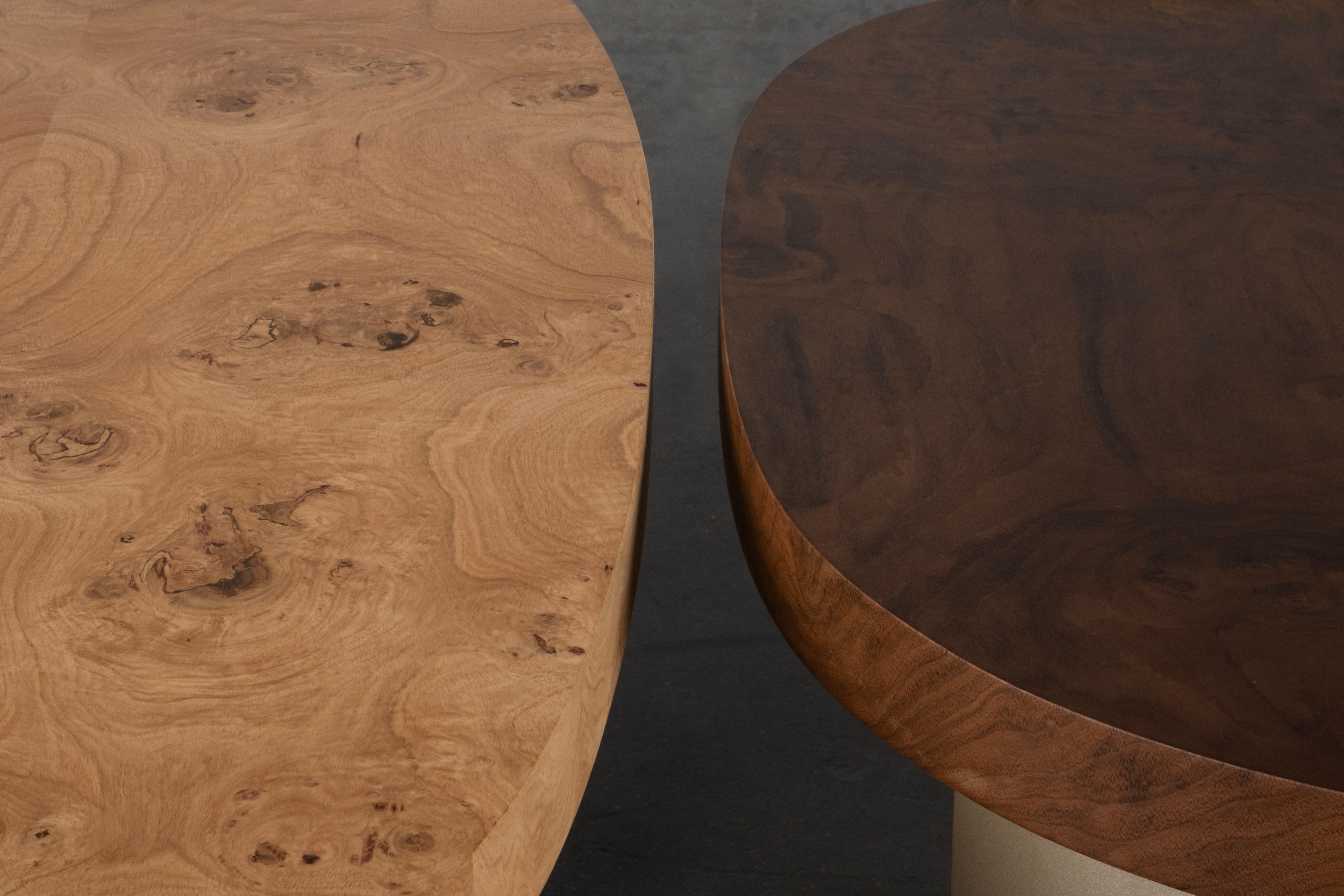 Organic Modern Armona Desk, Oak Root, Handmade in Portugal by Greenapple For Sale 6