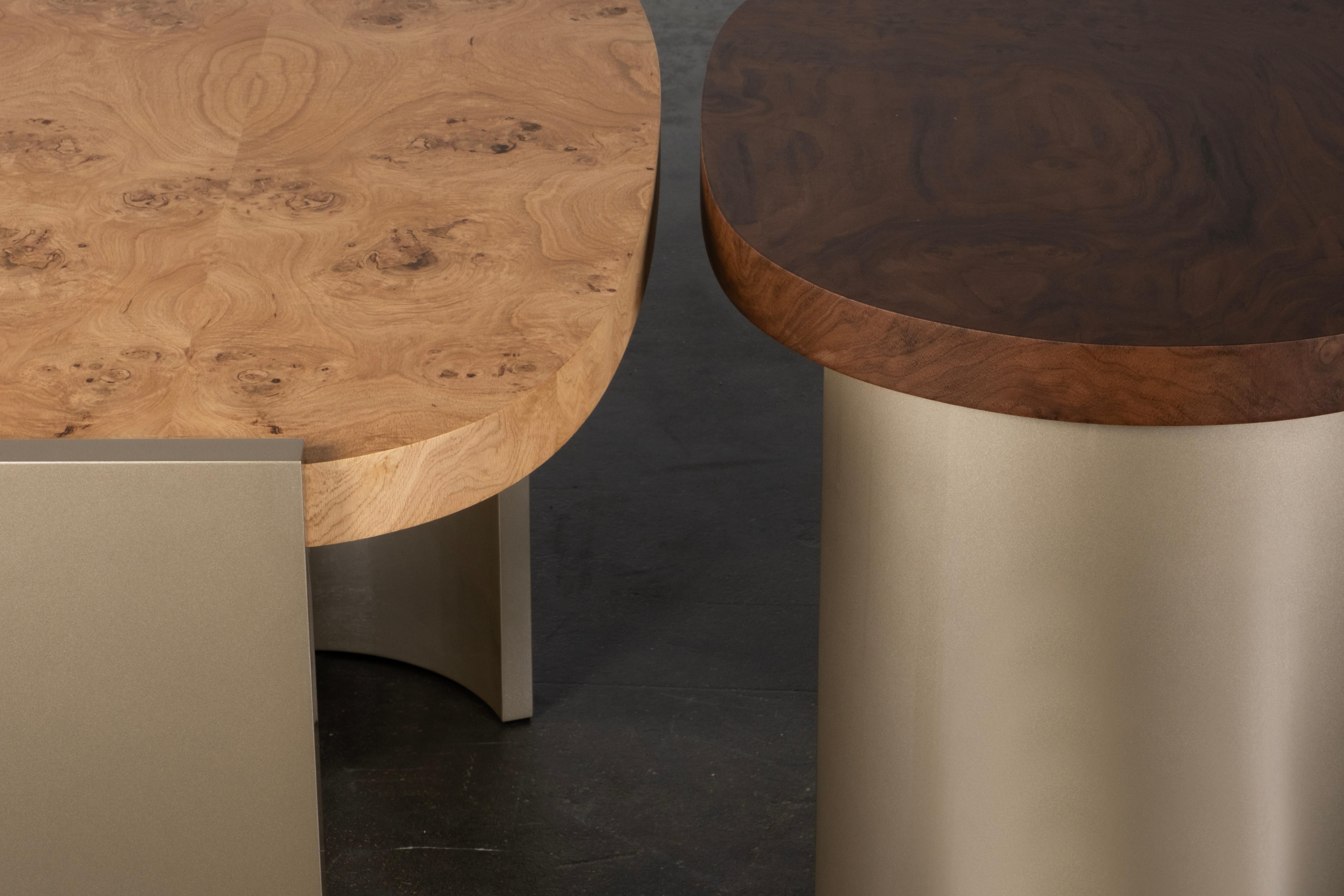 Organic Modern Armona Desk, Oak Root, Handmade in Portugal by Greenapple For Sale 7