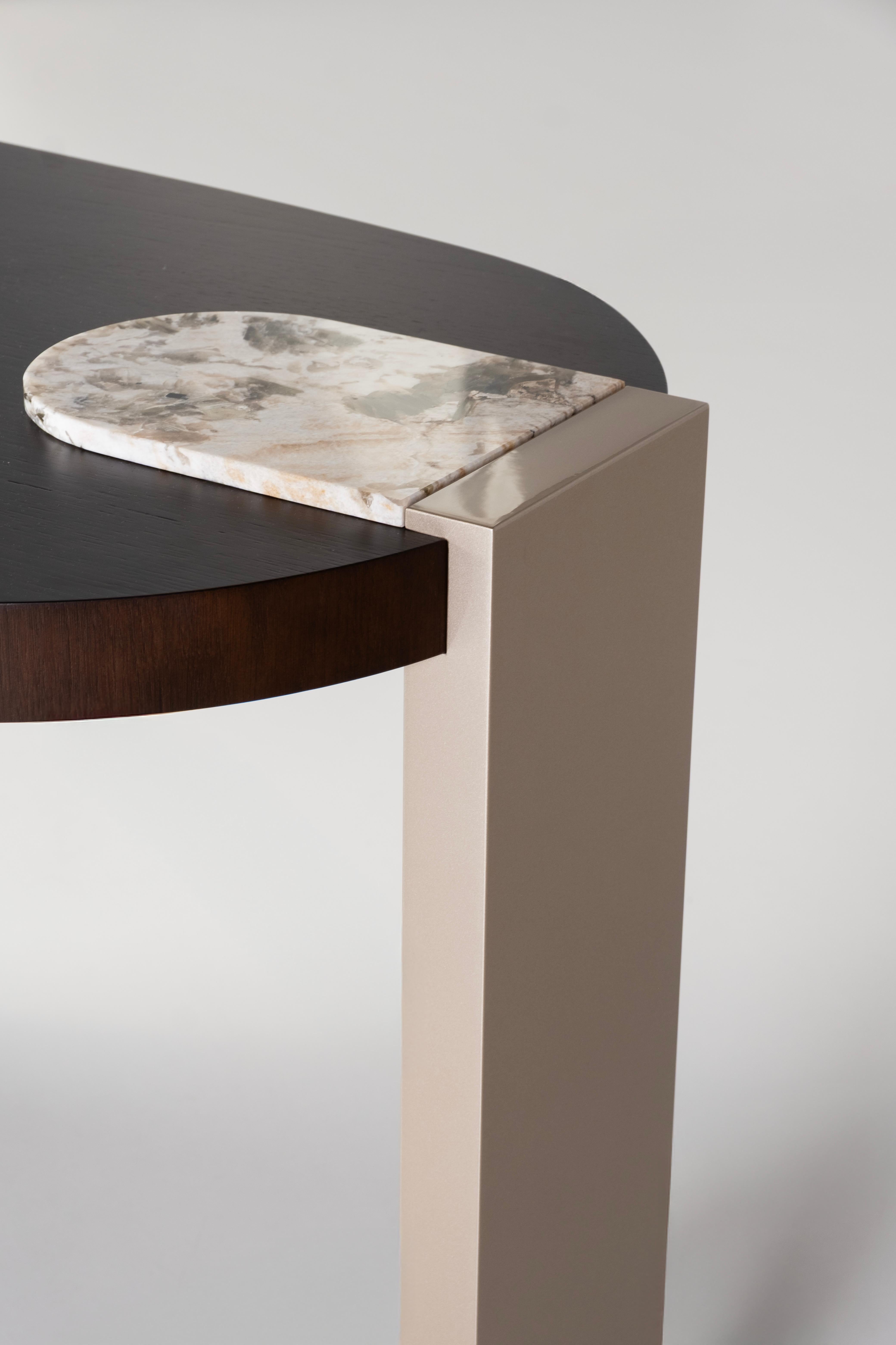 Bureau The Moderns Modernity, Granit de Patagonie, Oak, Handmade Portugal Greenapple en vente 5