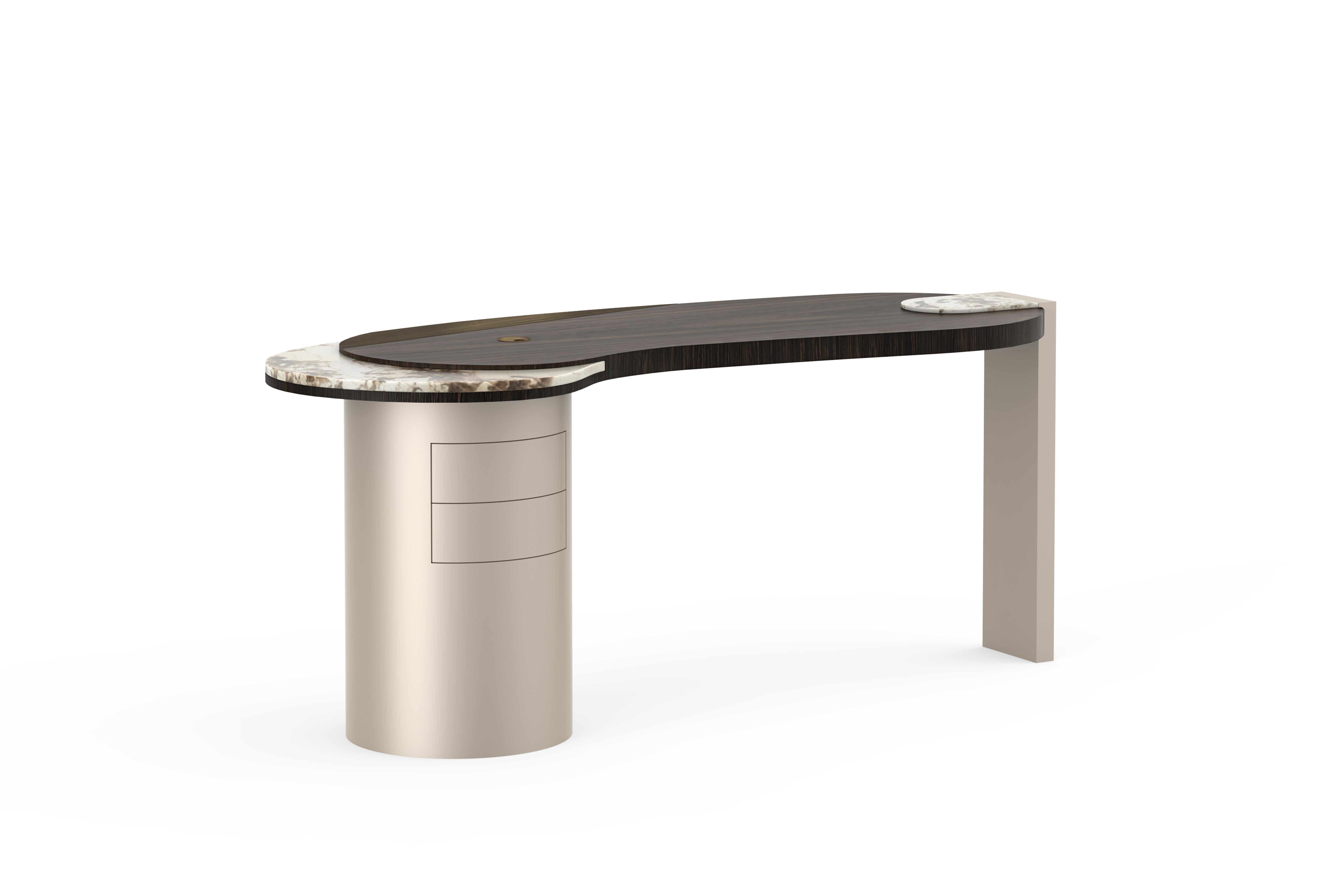 Portugais Bureau The Moderns Modernity, Granit de Patagonie, Oak, Handmade Portugal Greenapple en vente