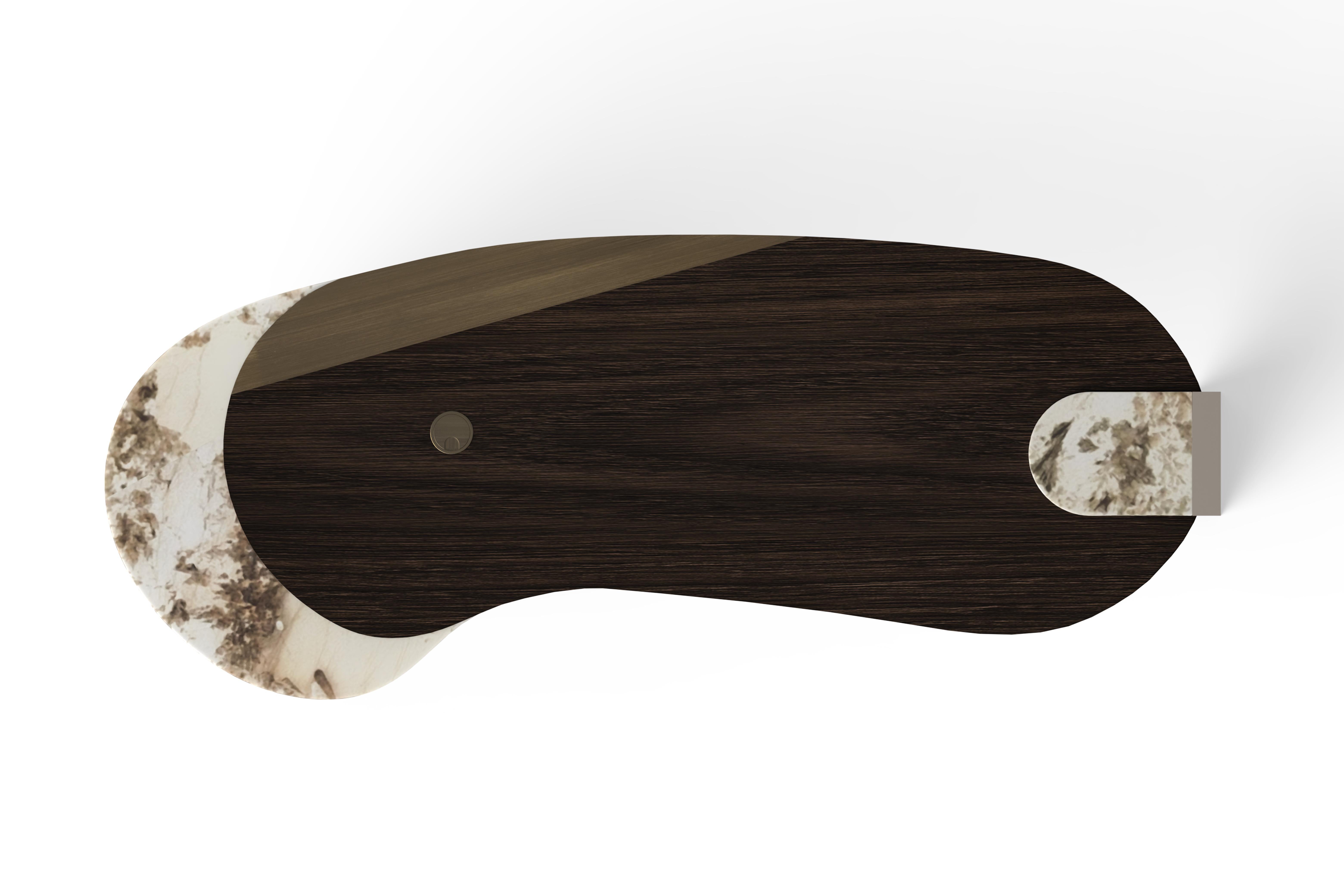 Organique Bureau The Moderns Modernity, Granit de Patagonie, Oak, Handmade Portugal Greenapple en vente