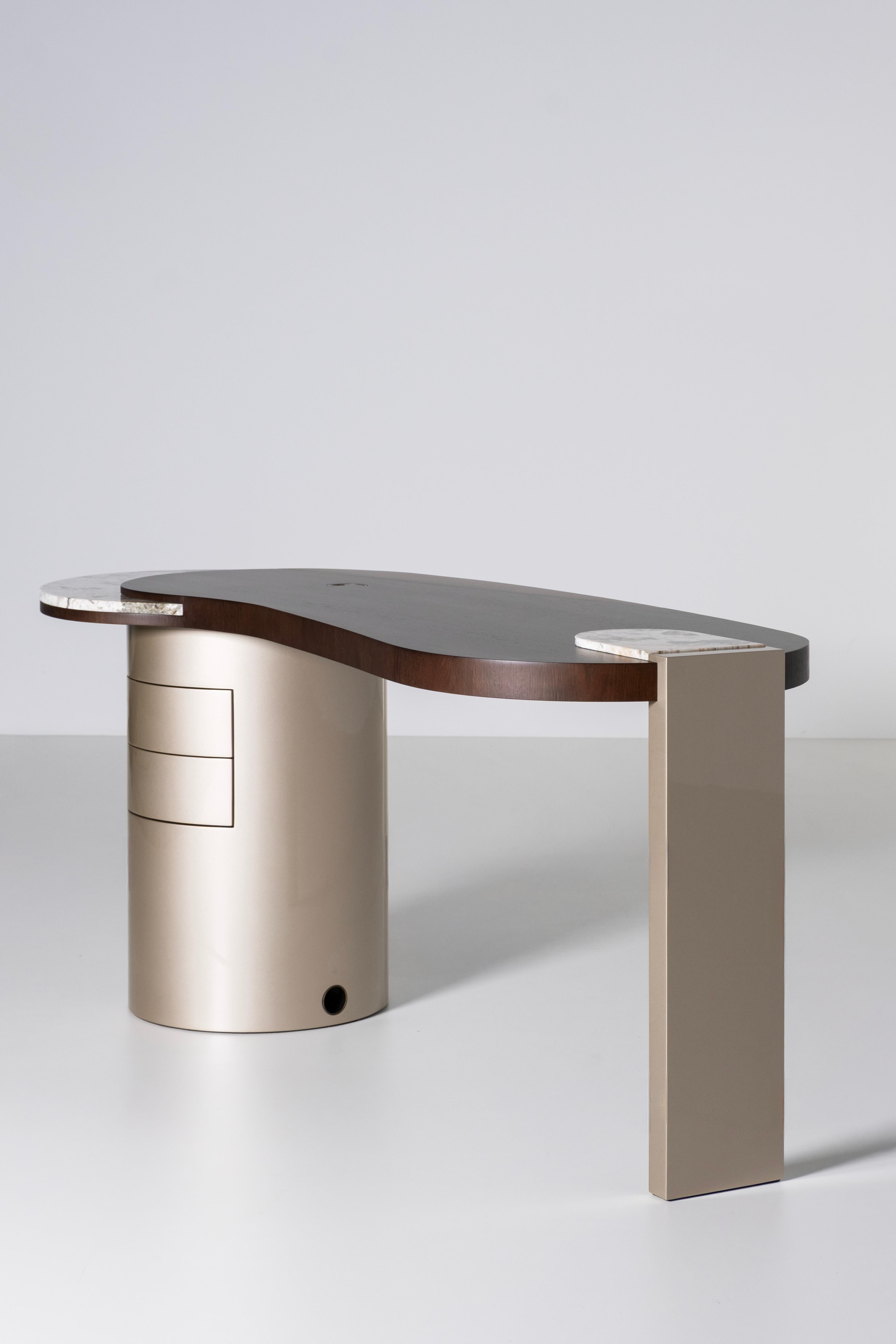 XXIe siècle et contemporain Bureau The Moderns Modernity, Granit de Patagonie, Oak, Handmade Portugal Greenapple en vente