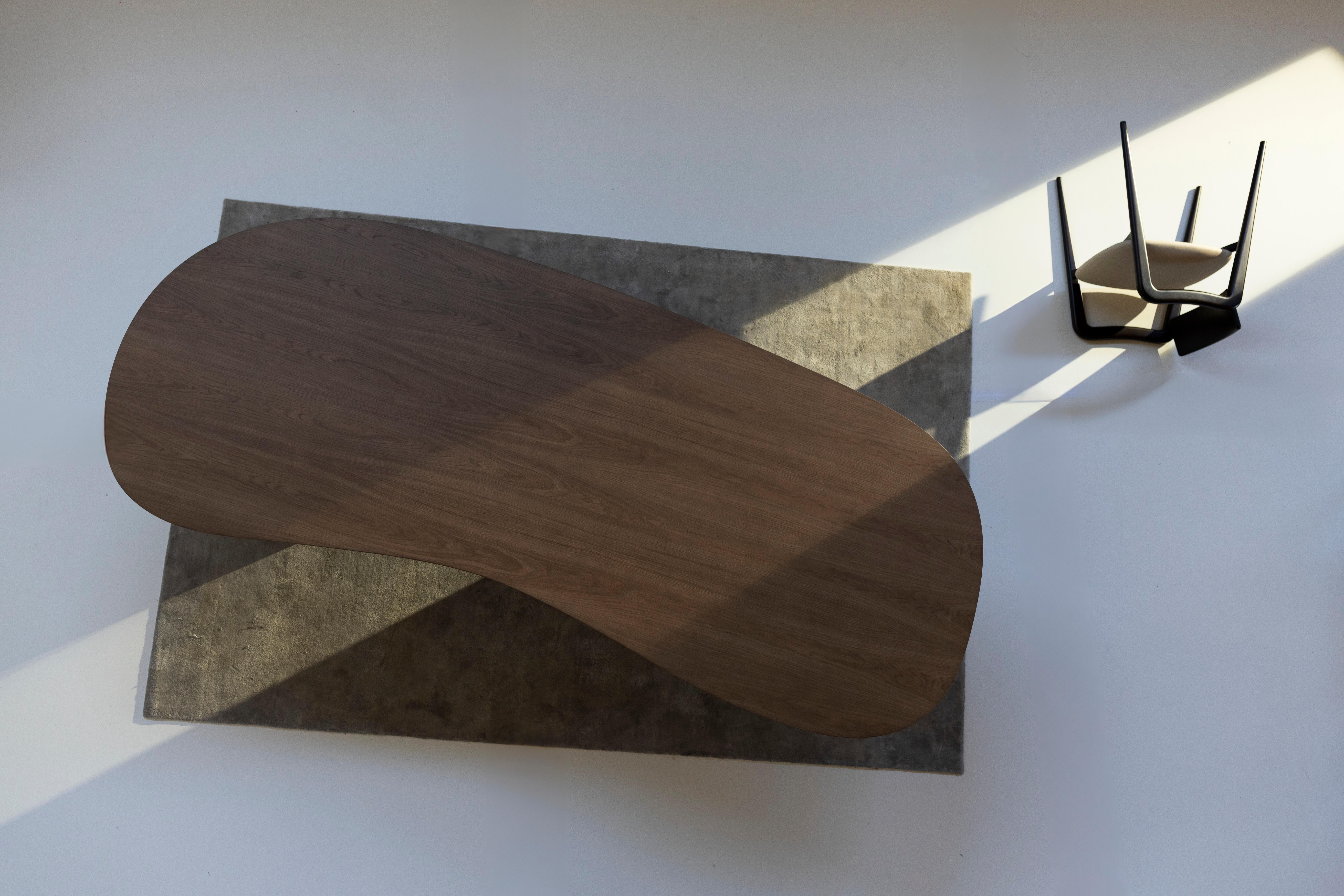 Organic Modern Armona Dining Table, American Oak, Handmade by Greenapple For Sale 6