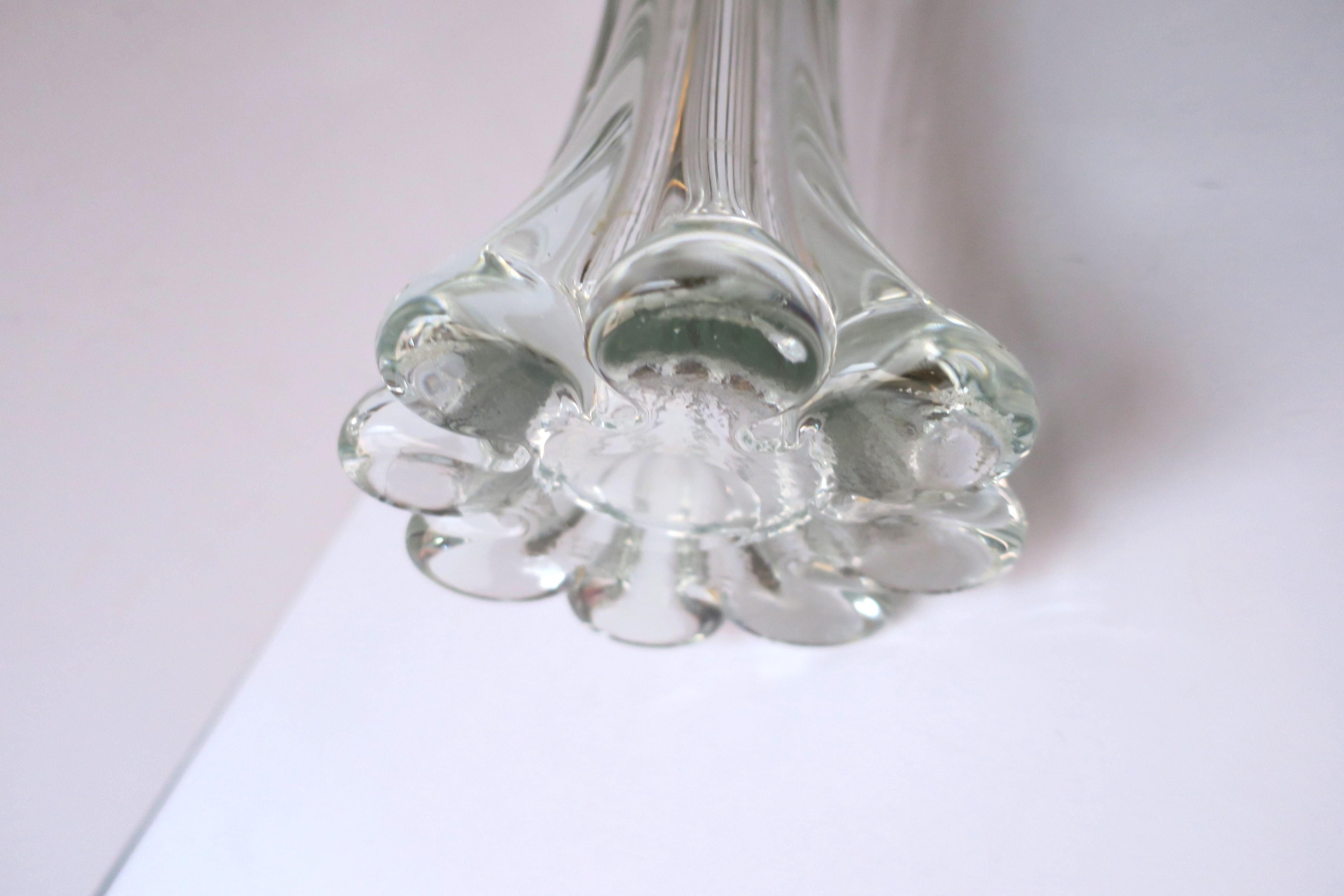 Vase en verre d'art moderne organique en vente 2