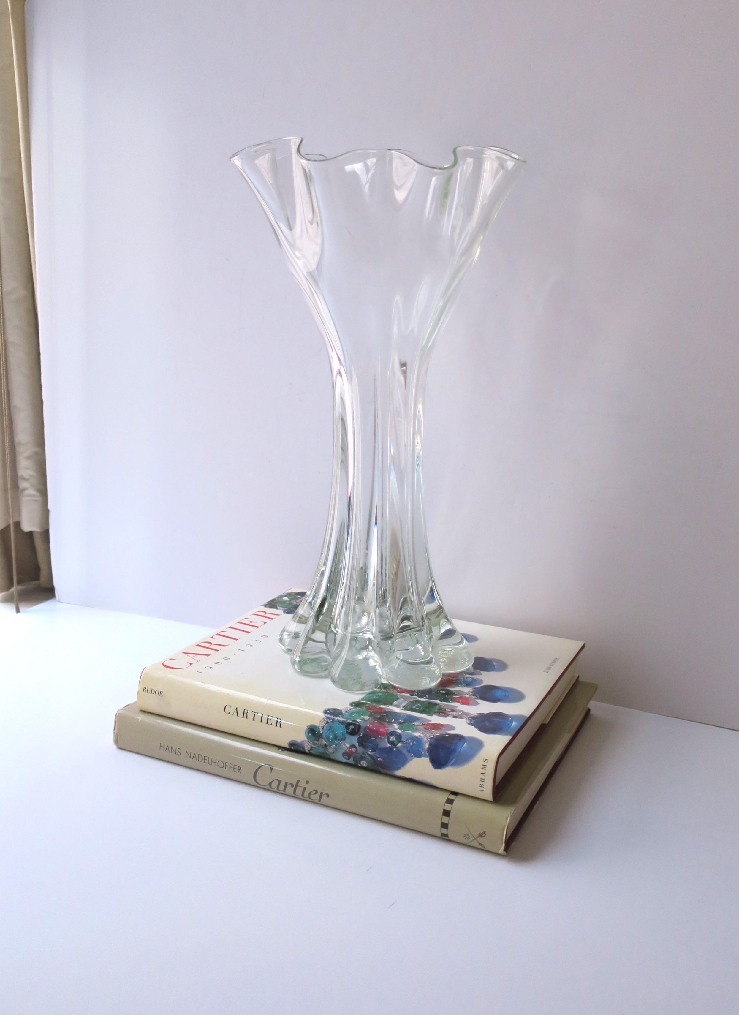 Verre d'art Vase en verre d'art moderne organique en vente