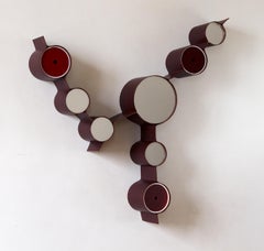 Organische Moderne Kunst Organische Moderne Künstler Leder Wand  Spiegel, Frankreich 2018