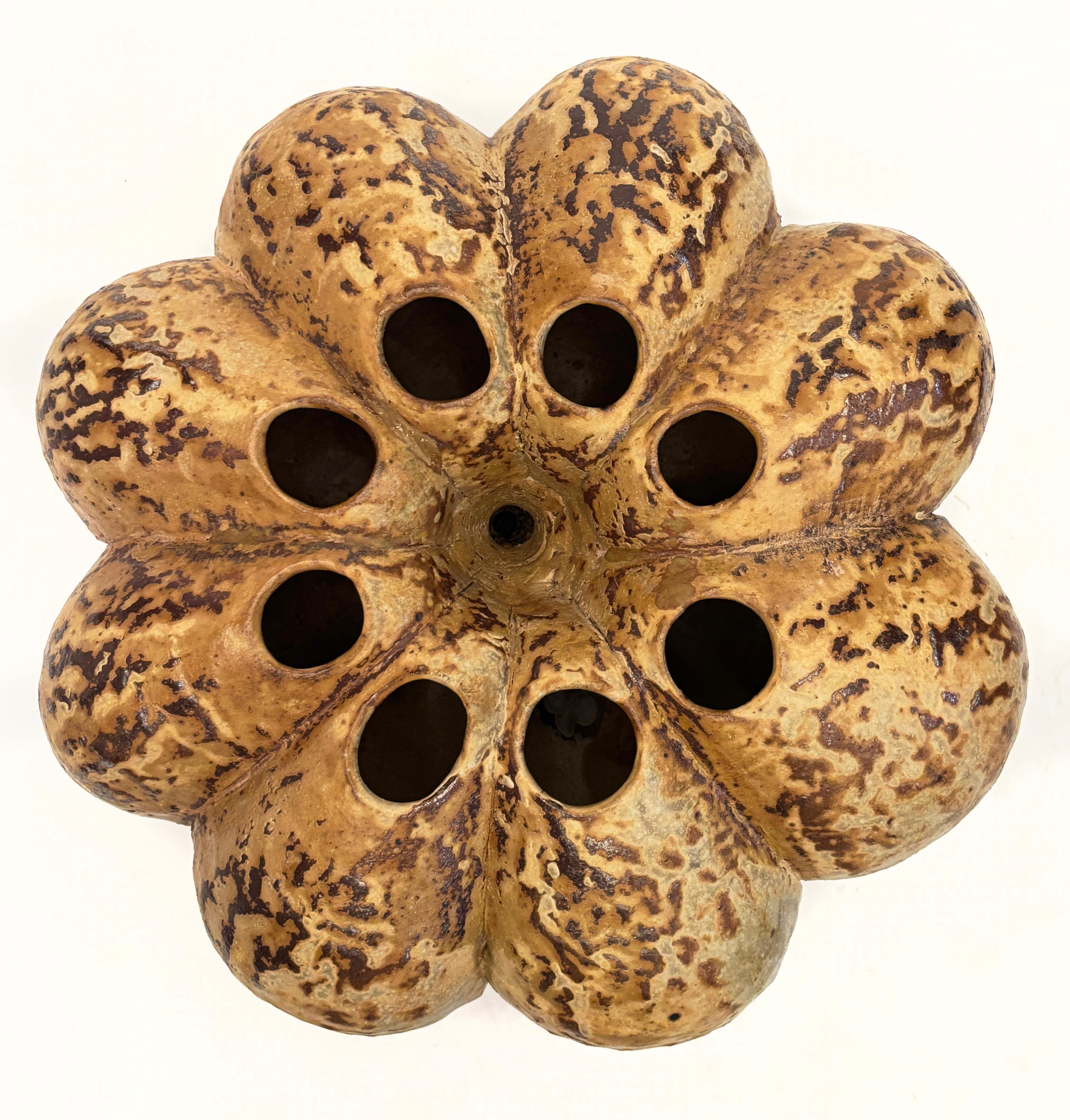 Vase moderne organique en frêne émaillé et cuit au feu de bois par Imes Gallery en vente 5