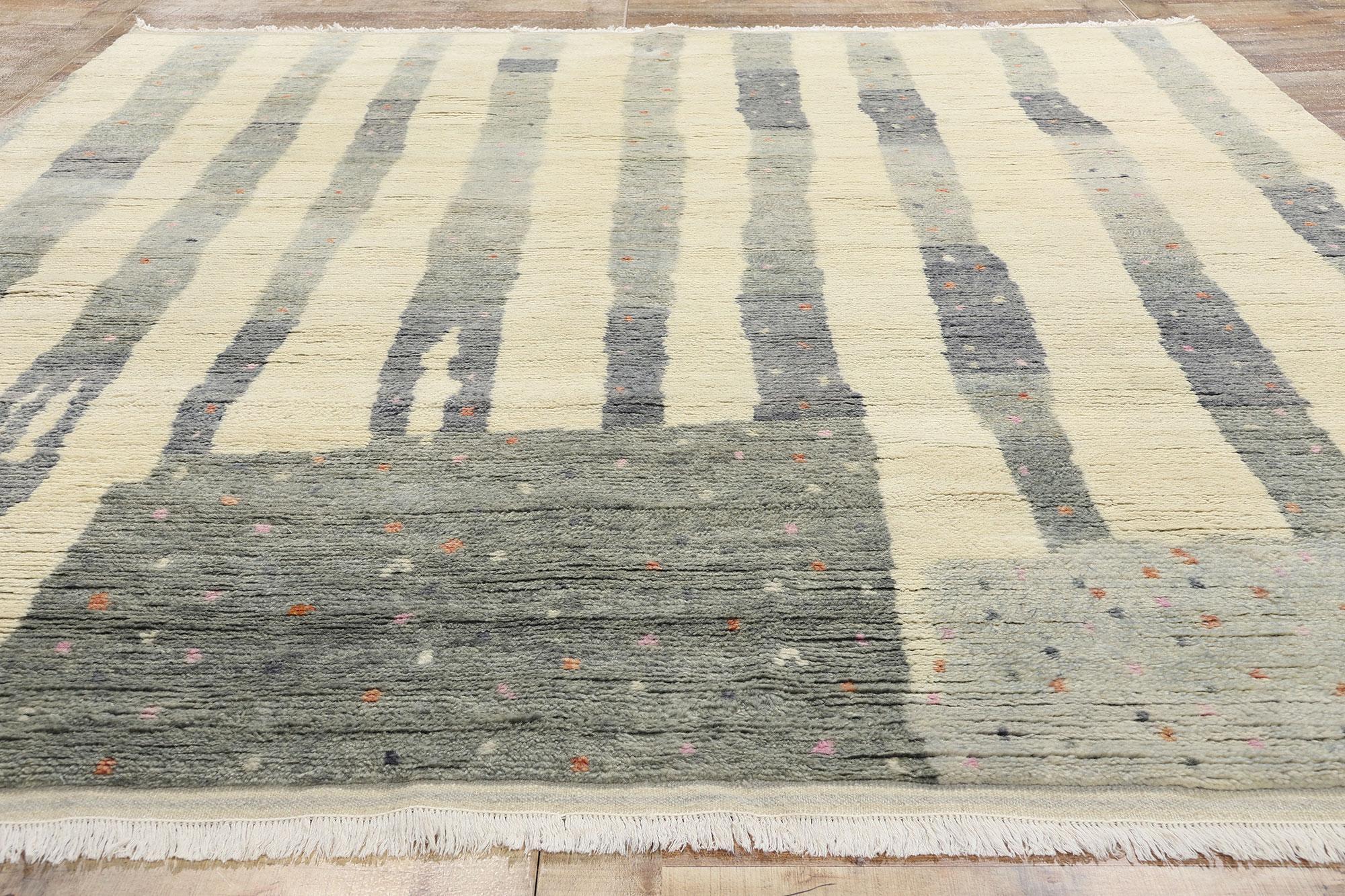 Lana Nuovo tappeto marocchino contemporaneo in stile brutalista con stile organico moderno in vendita