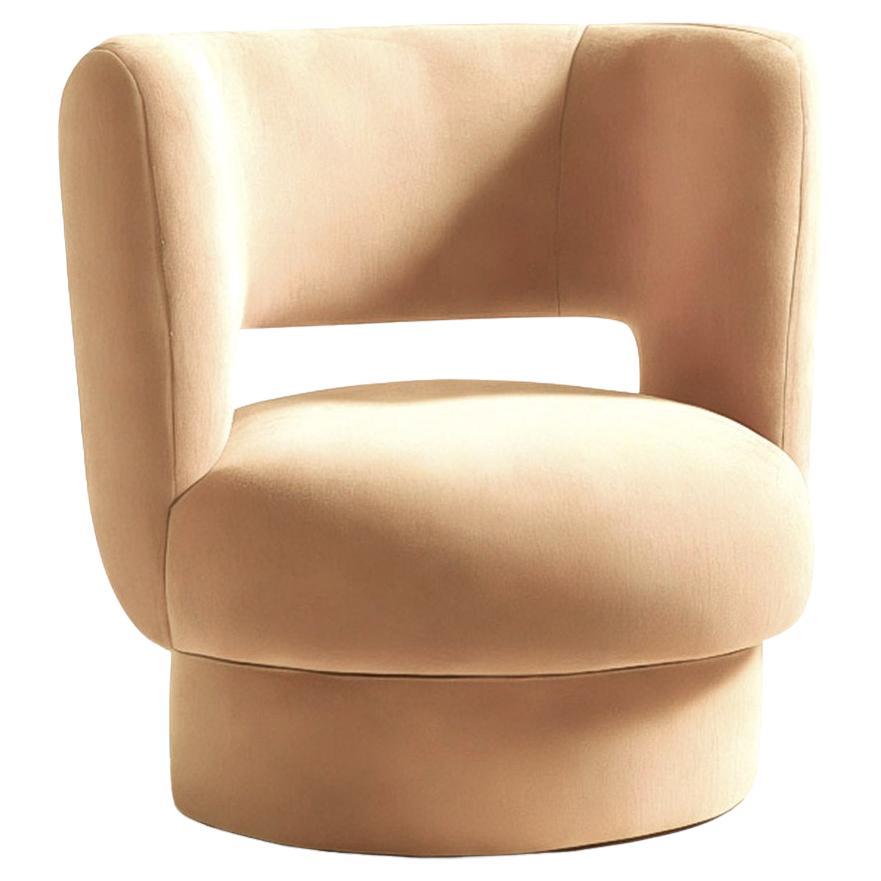 Bio Modern Beige Samt Sessel Ritual