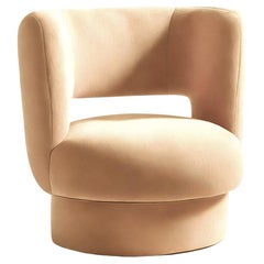 Bio Modern Beige Samt Sessel Ritual