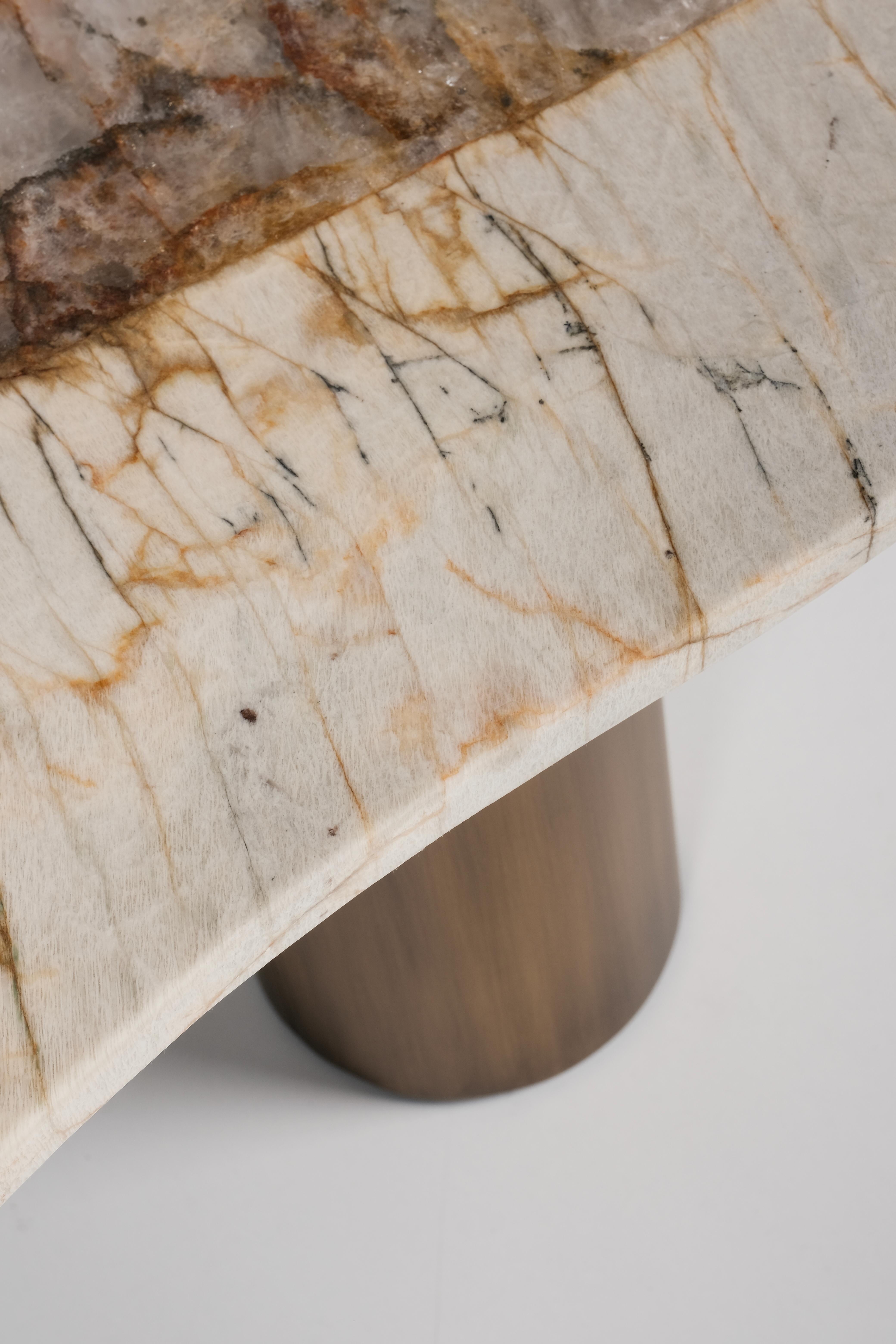 Table basse Bordeira, laiton, fabriquée à la main au Portugal par Greenapple en vente 1