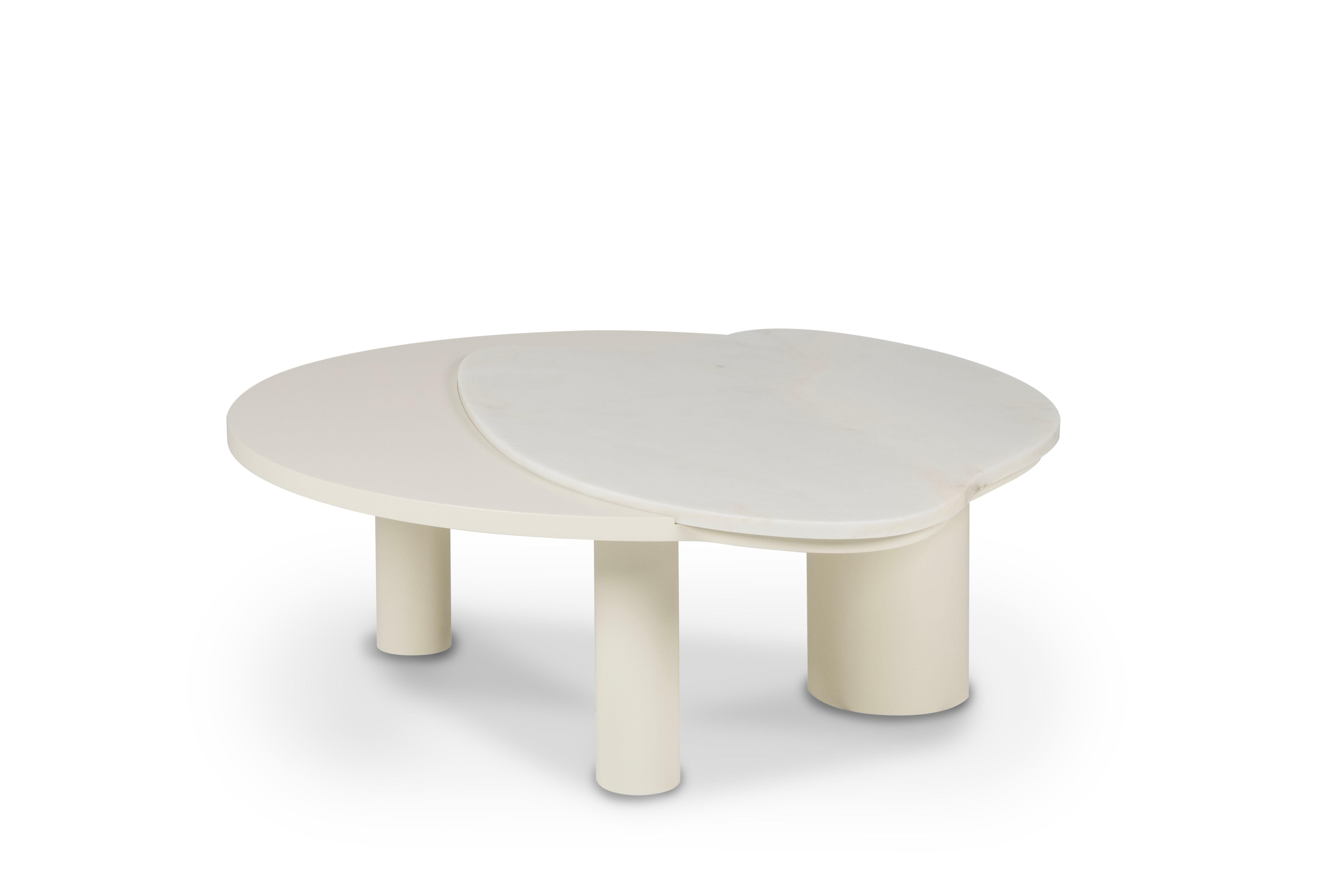 Table basse Bordeira moderne et organique, en marbre, fabriquée à la main au Portugal par Greenapple en vente 1