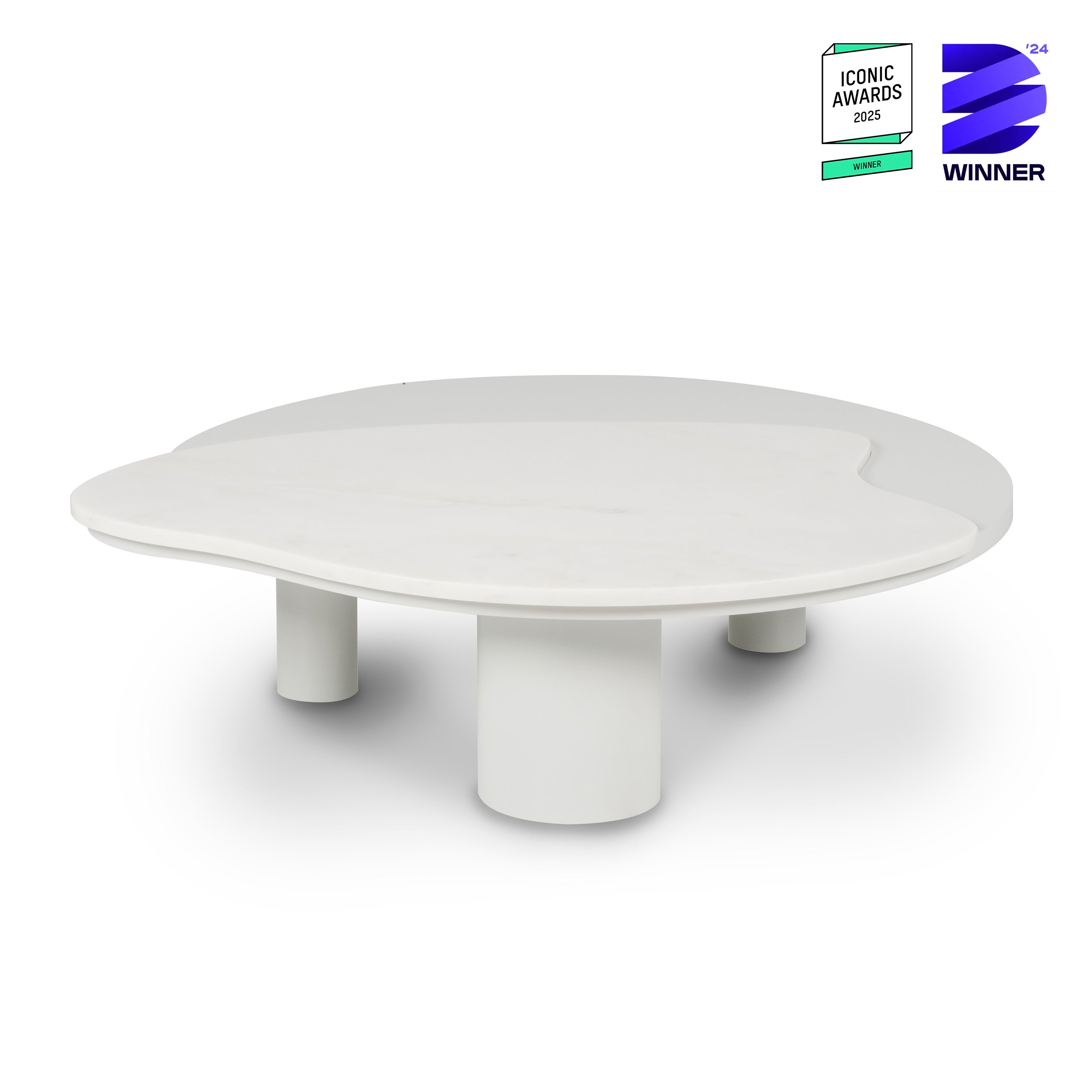 Organic Modern Bordeira Coffee Table, Marble, Handmade in Portugal by Greenapple