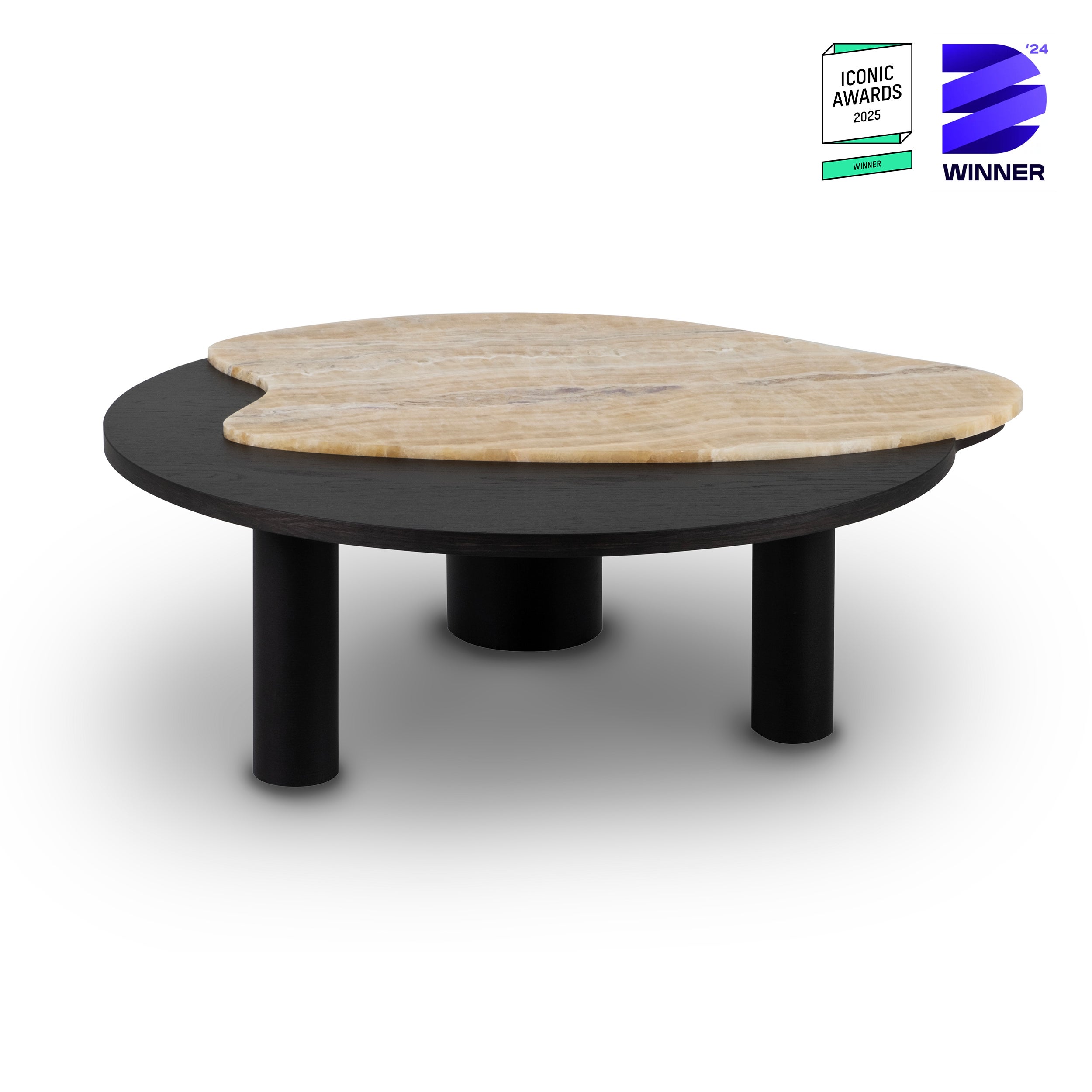 Organischer moderner Bordeira-Couchtisch, Onyx, handgefertigt in Portugal von Greenapple