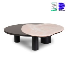Organic Modern Bordeira Coffee Table, Pink Onyx, Handmade Portugal by Greenapple