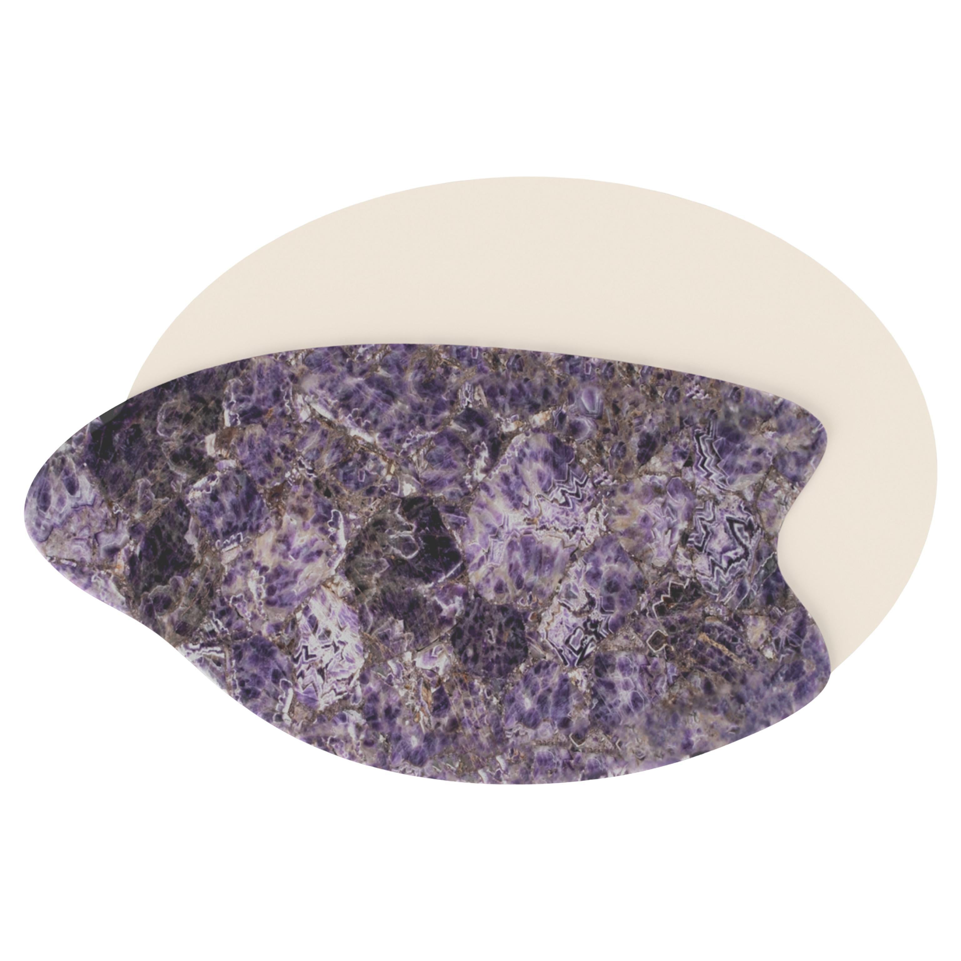 Organic Modern Bordeira Couchtische, Amethyst, Handmade Portugal Greenapple