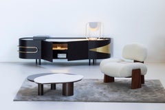 Organic Modern Bordeira Couchtische, Calacatta, Handmade Portugal Greenapple