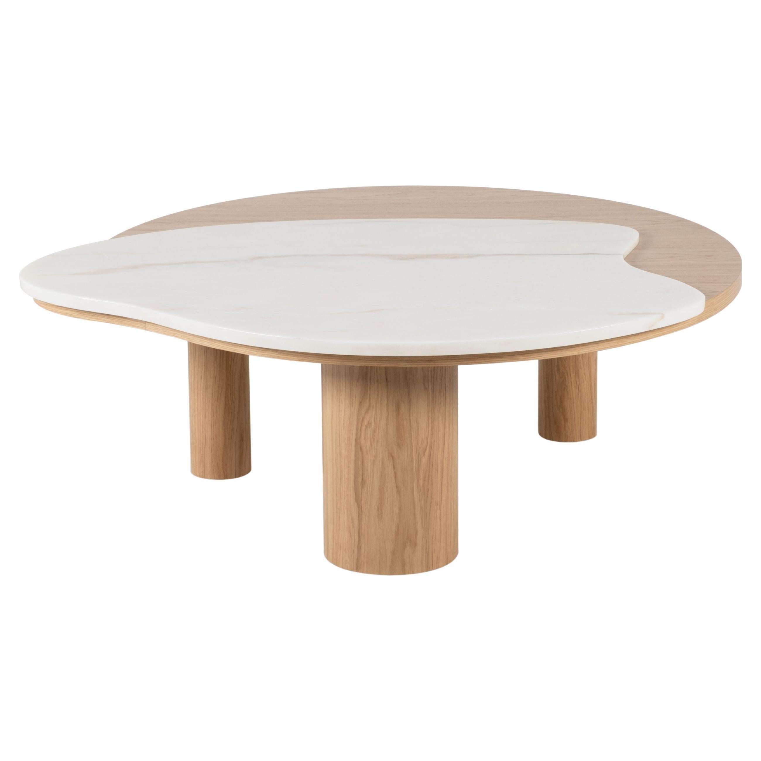 Organic Modern Bordeira Couchtische, Calacatta, Handmade Portugal Greenapple