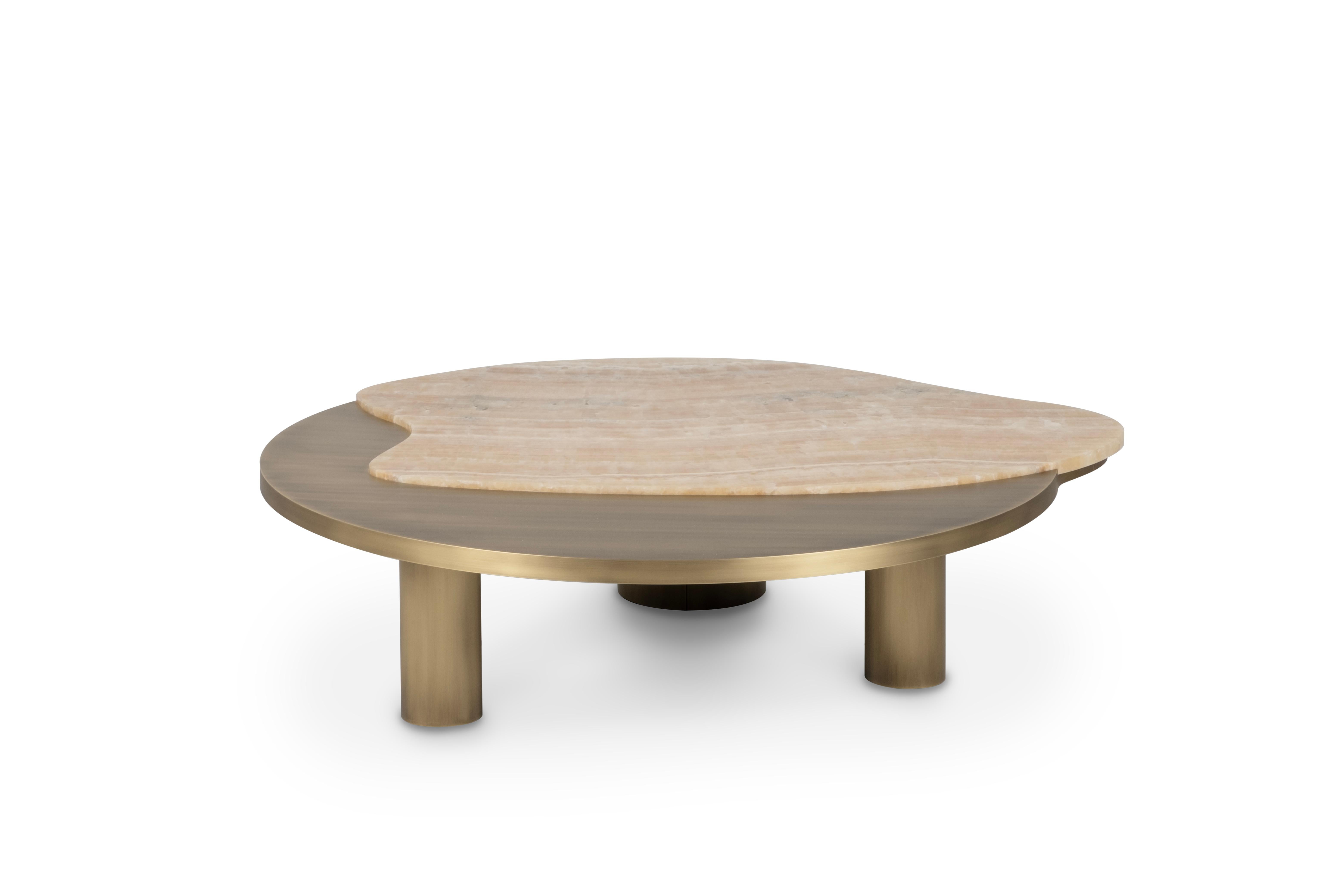 Organic Modern Bordeira Couchtische, Onyx Messing, Handmade Portugal Greenapple im Angebot 4