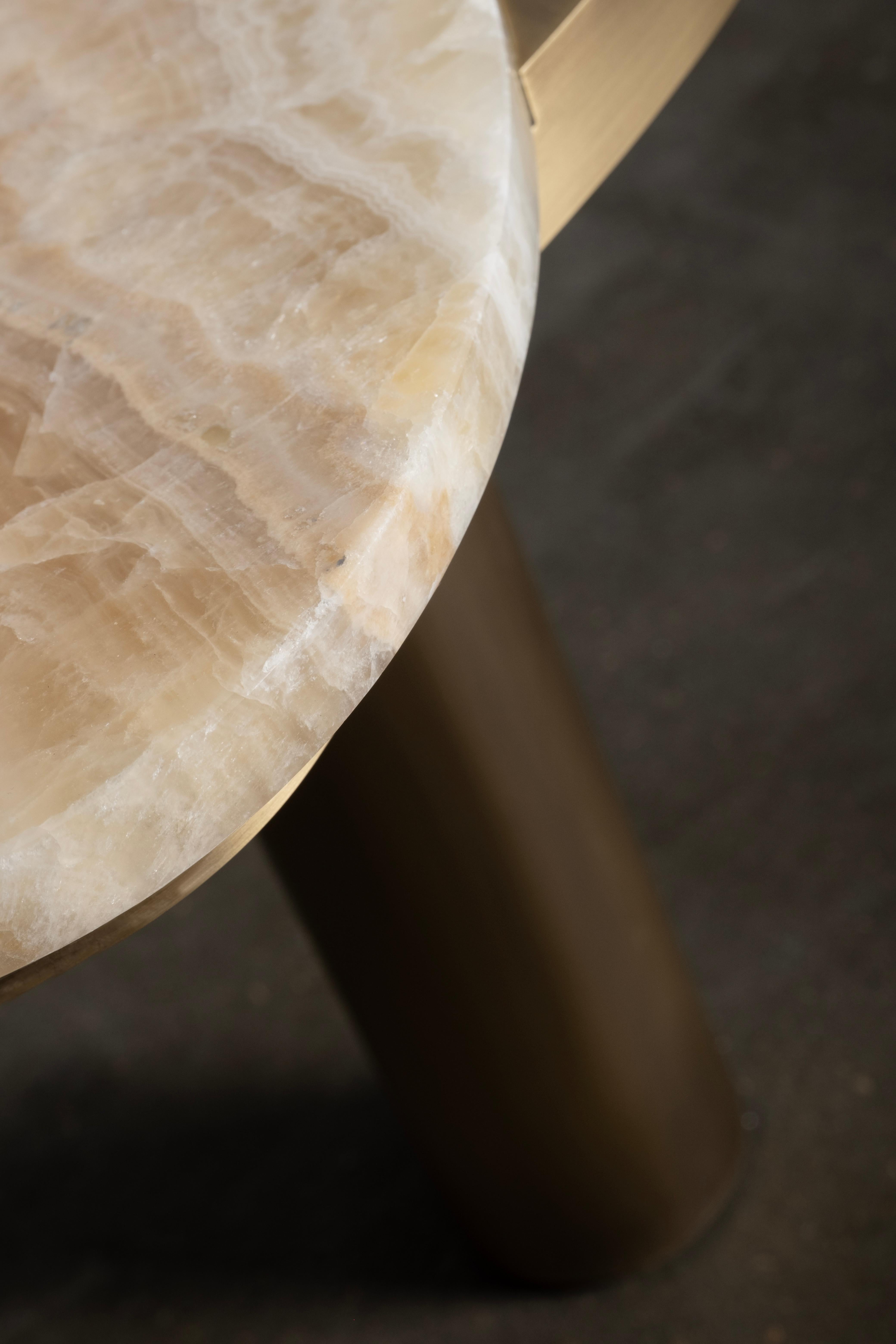 Organic Modern Bordeira Couchtische, Onyx Messing, Handmade Portugal Greenapple im Angebot 9