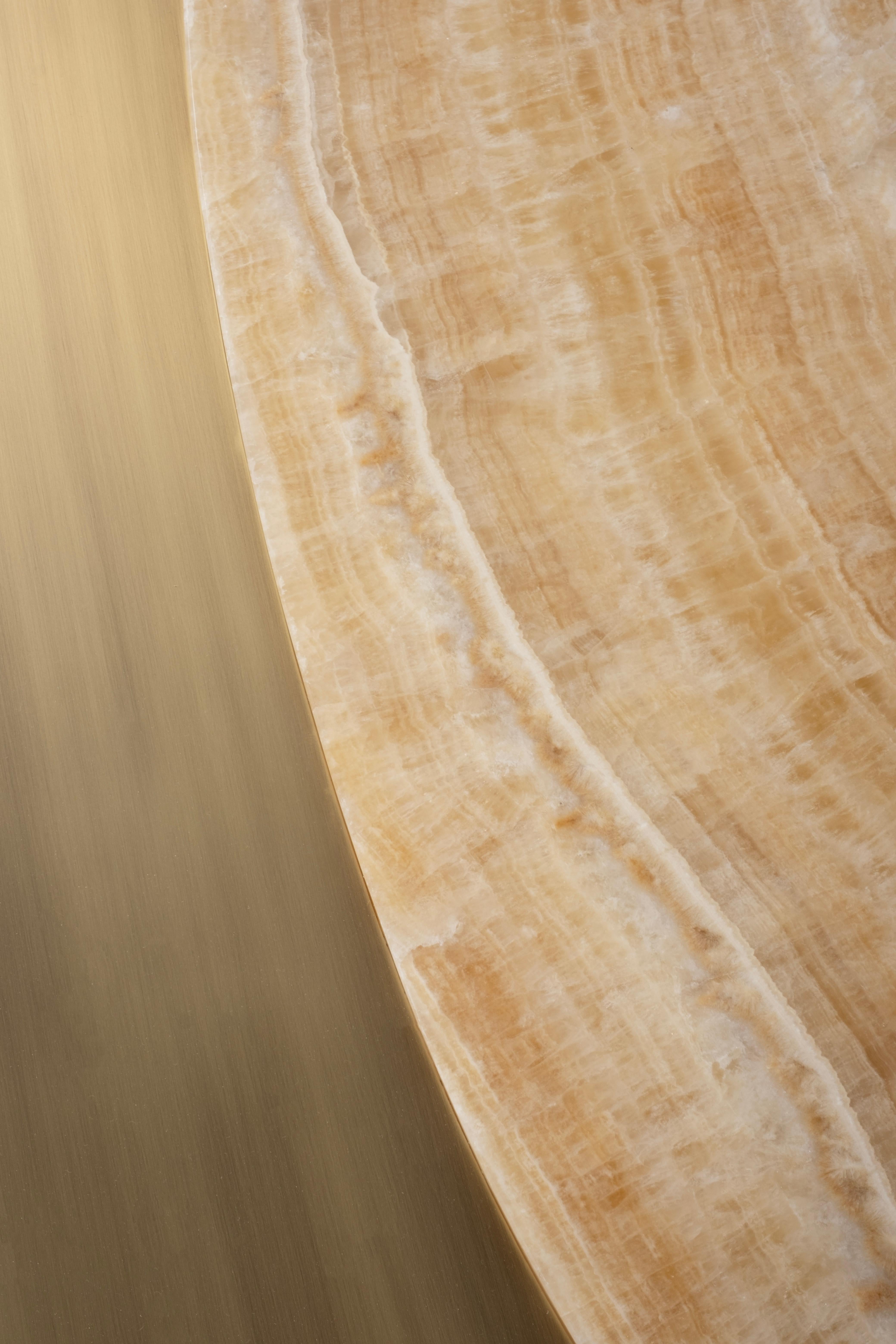 Organic Modern Bordeira Couchtische, Onyx Messing, Handmade Portugal Greenapple im Angebot 9