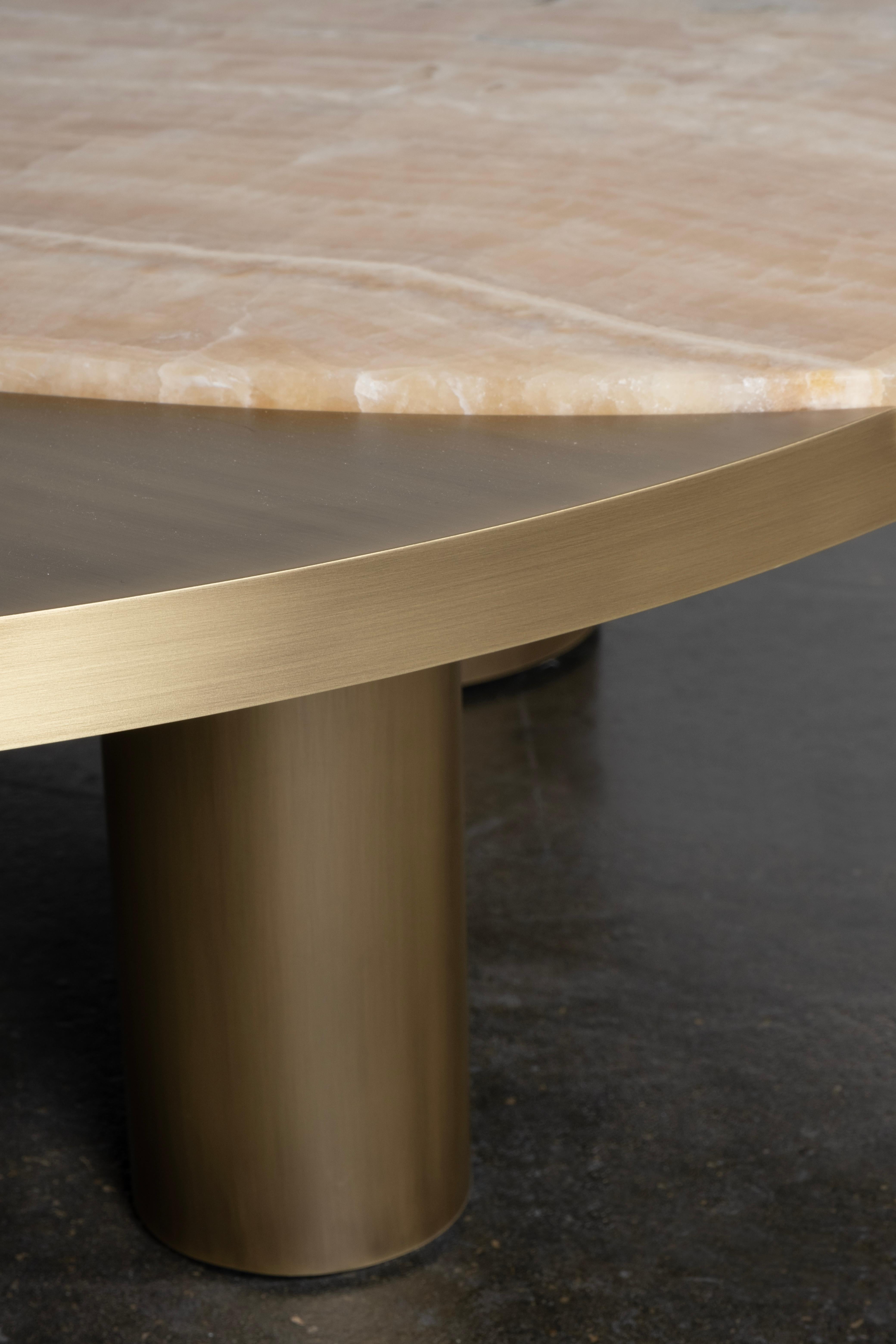 Organic Modern Bordeira Couchtische, Onyx Messing, Handmade Portugal Greenapple im Angebot 10