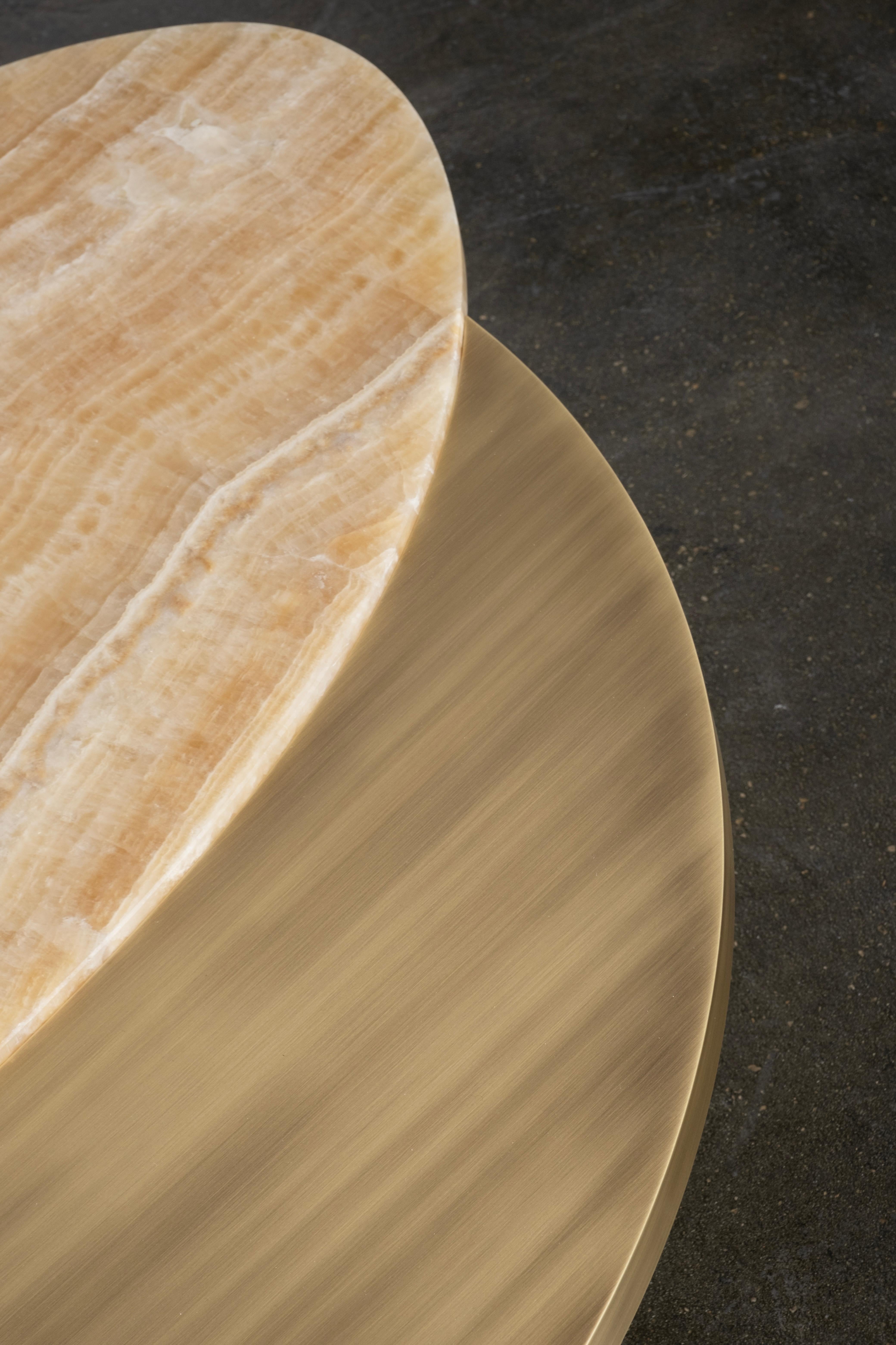 Organic Modern Bordeira Couchtische, Onyx Messing, Handmade Portugal Greenapple im Angebot 13