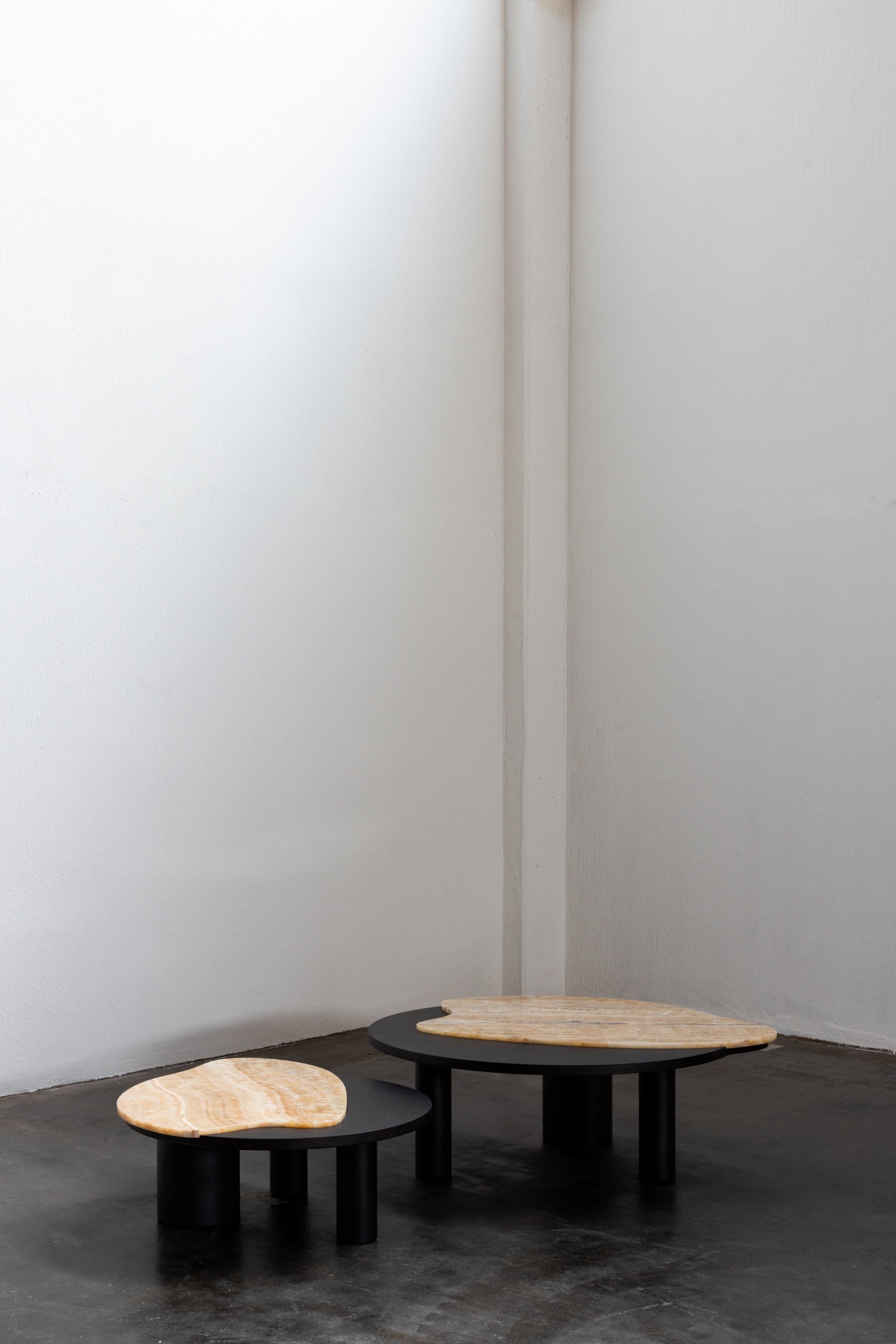 Organic Modern Bordeira Coffee Tables, Onyx, Handmade in Portugal by Greenapple In New Condition For Sale In Lisboa, PT