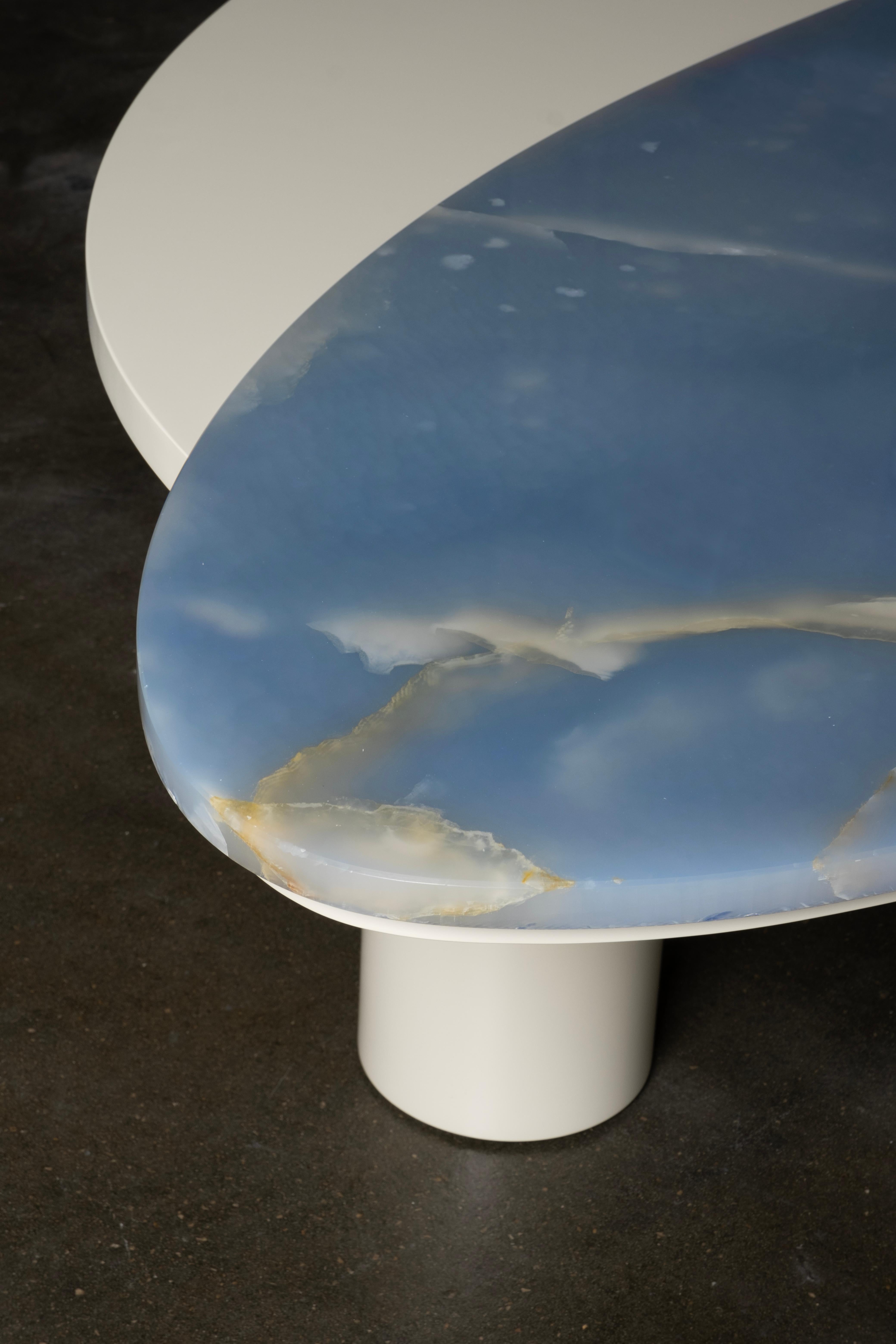Tables basses Bordeira, onyx, fabriquées à la main au Portugal par Greenapple en vente 2