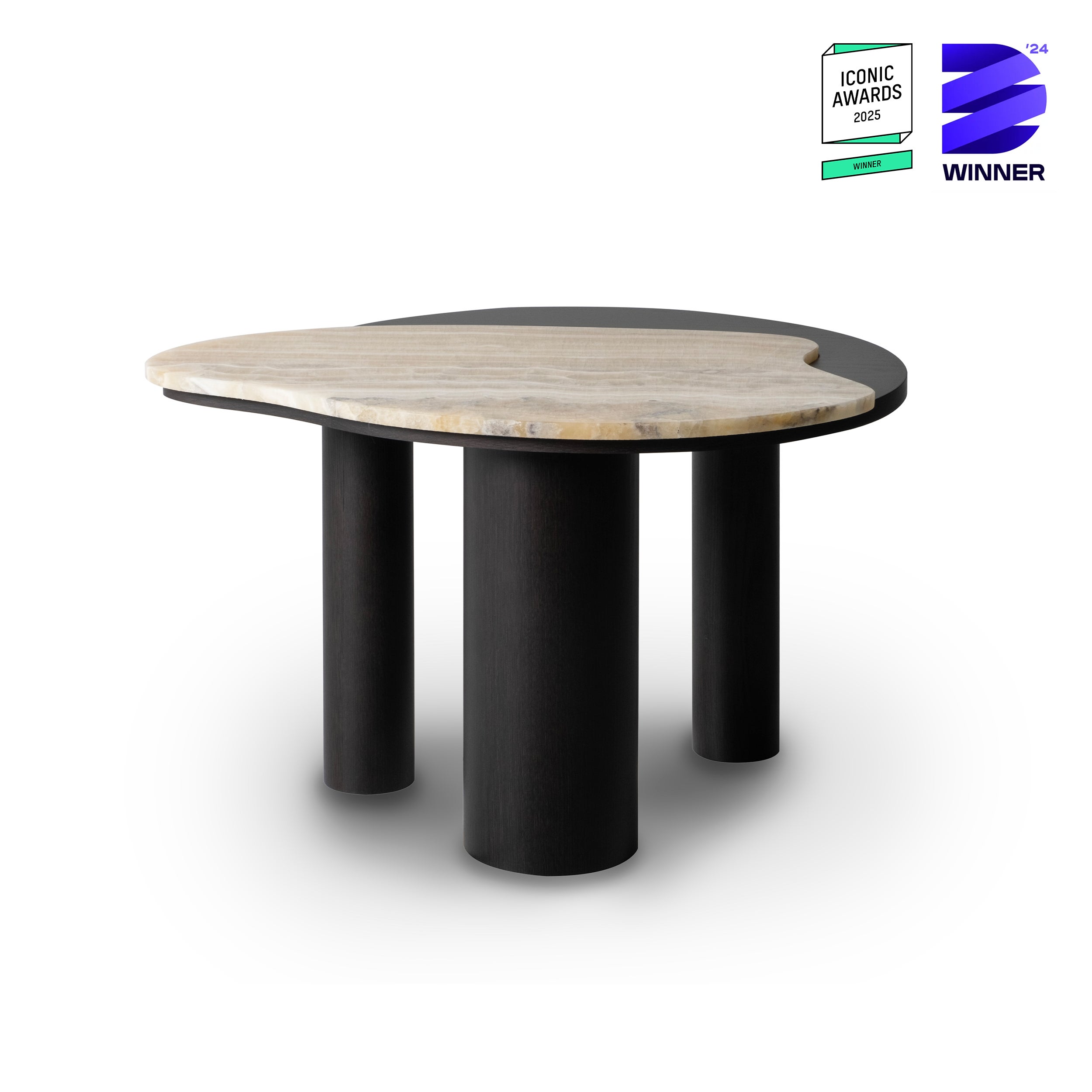 Bordeira-Couchtische der Organischen Moderne, Onyx, handgefertigt in Portugal von Greenapple