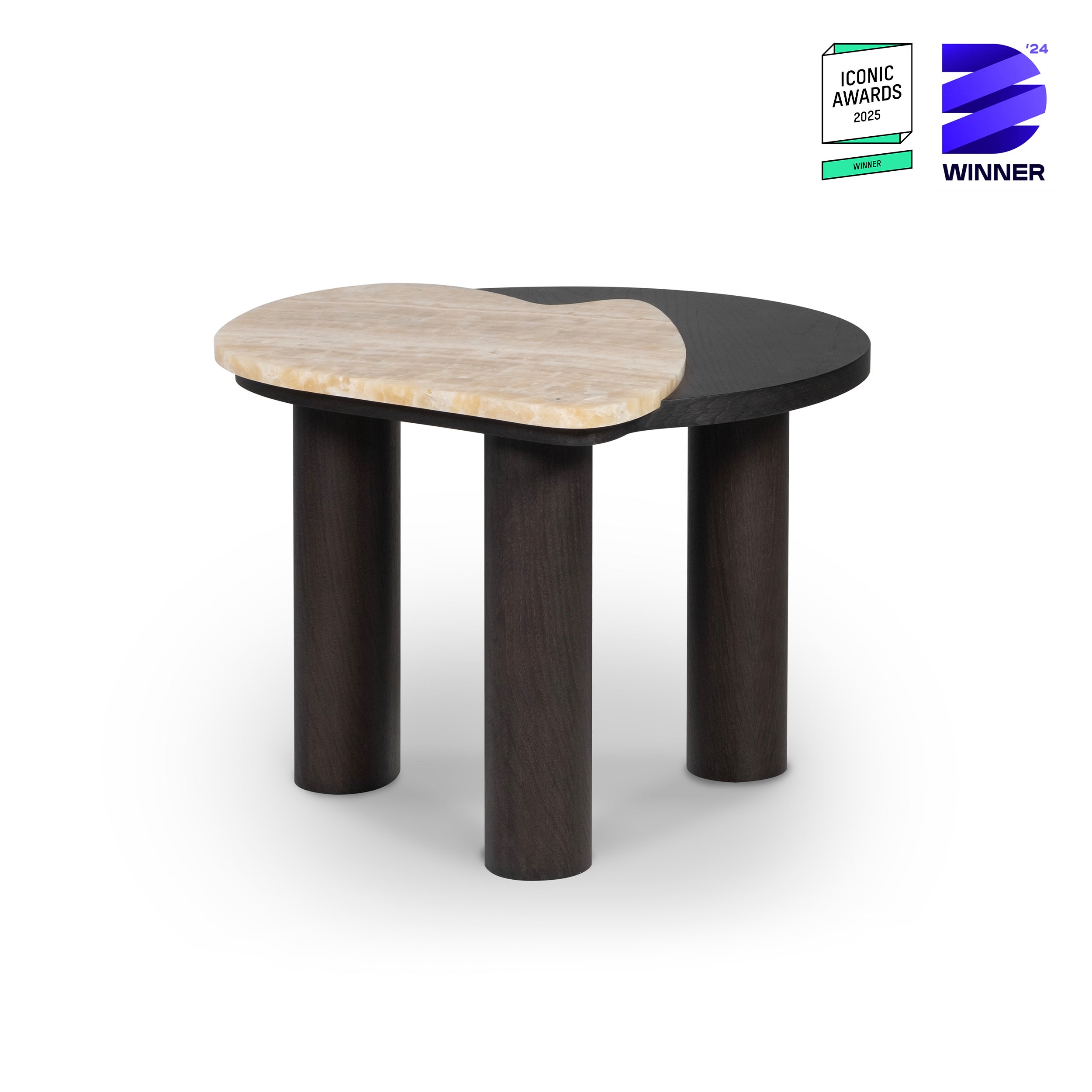 Bordeira-Couchtische der Organischen Moderne, Onyx, handgefertigt in Portugal von Greenapple