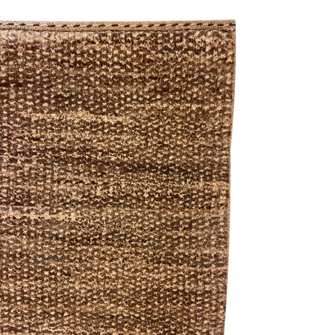 Organic Modern Brown and Cream Wool Persian Area Rug, 2' x 3' (Organische Moderne) im Angebot
