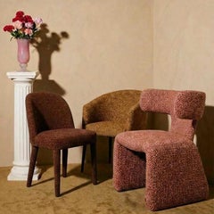 Organic Modern Brown Camouflage Dining Chair Eclipse