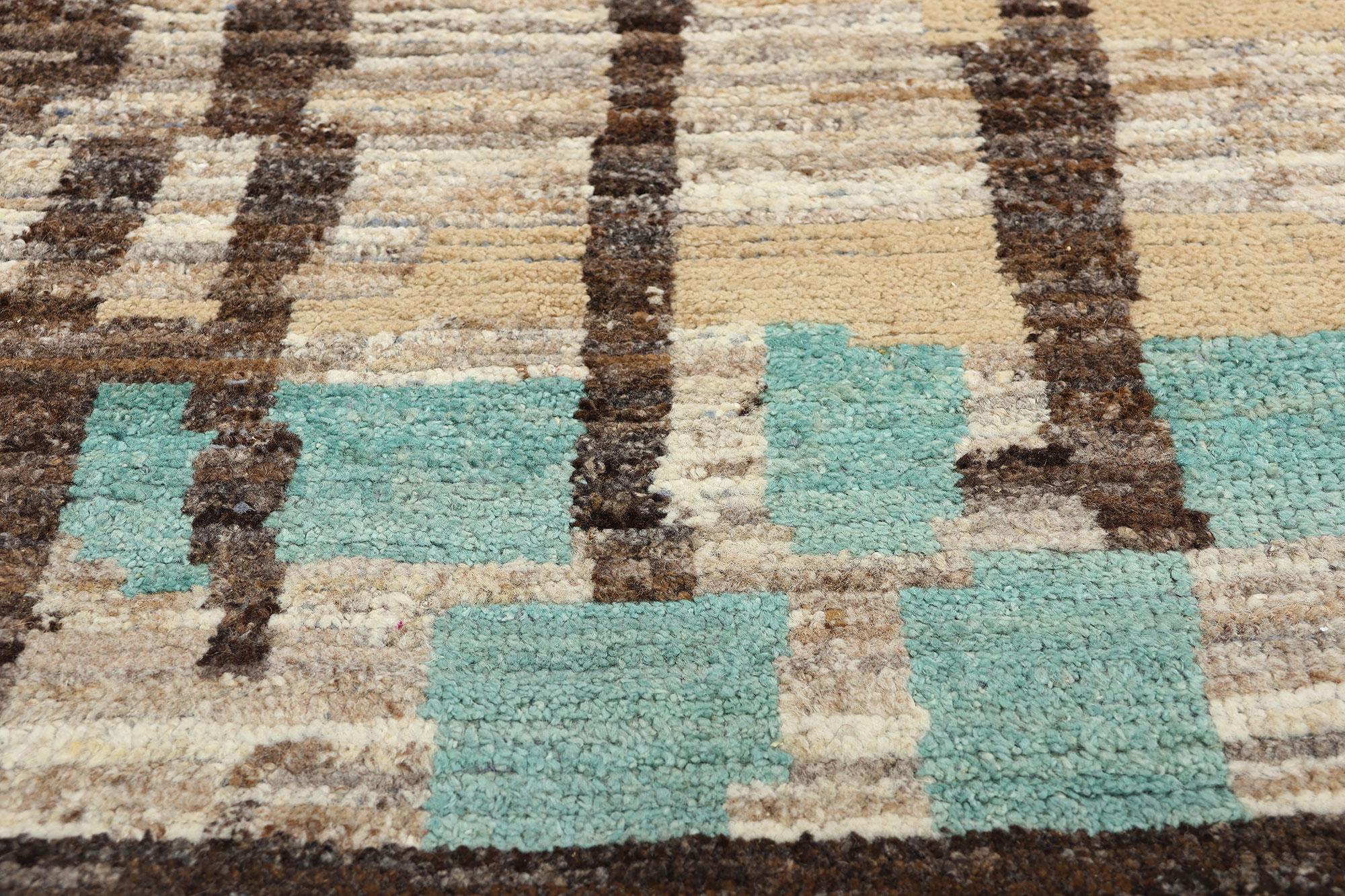 Organic Modern Brutalist Moroccan Rug, Biophilic Design Meets Brutalism In New Condition For Sale In Dallas, TX