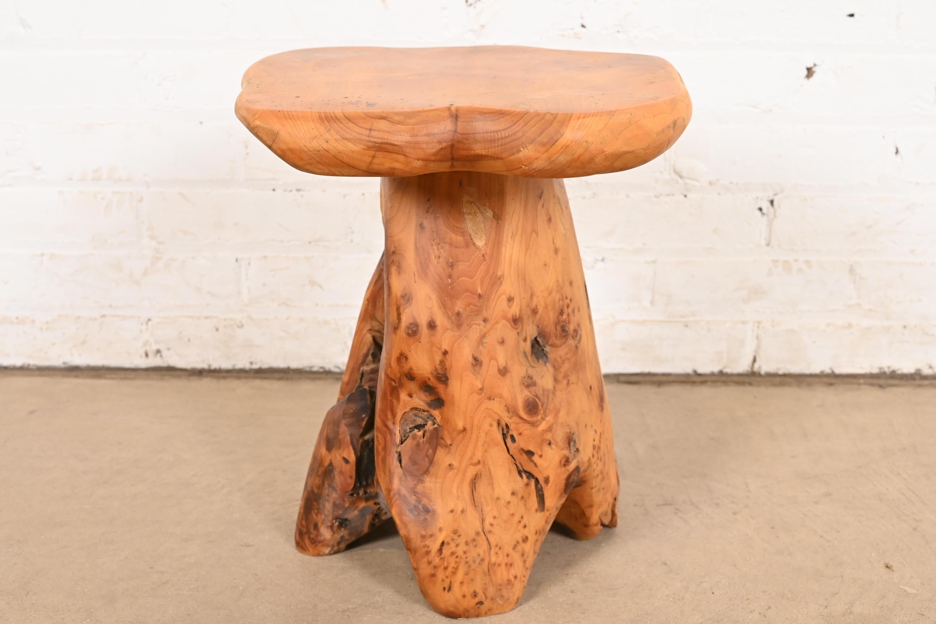 Tables d'appoint Organic Modern en racine de ronce, paire en vente 2
