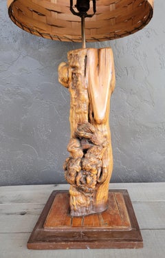 Organic Modern Burl Table Lamp