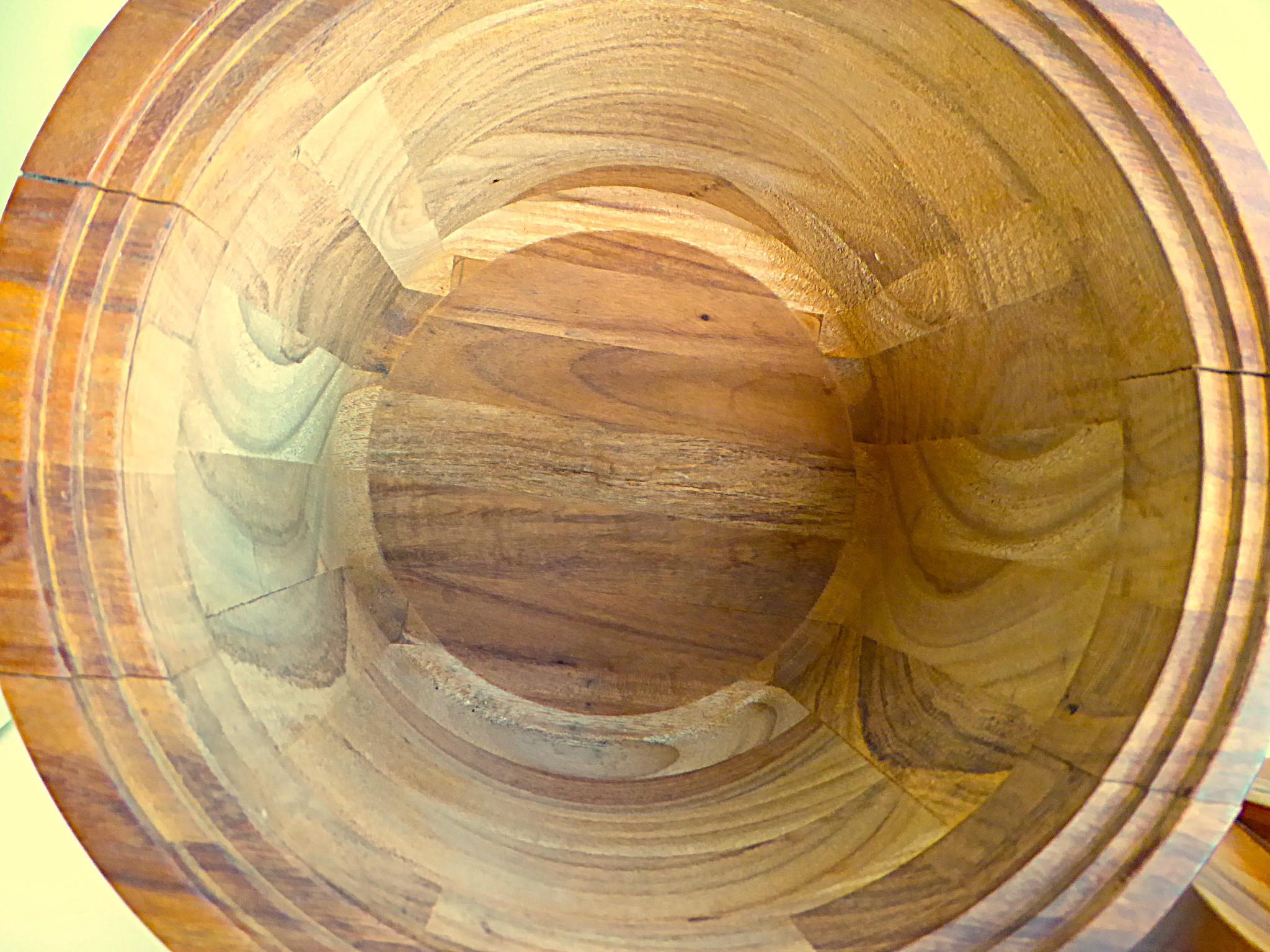 Secchiello per il ghiaccio in legno di noce della collezione Cadejo di Daniel Loomis Valenza anni '70 in vendita 4